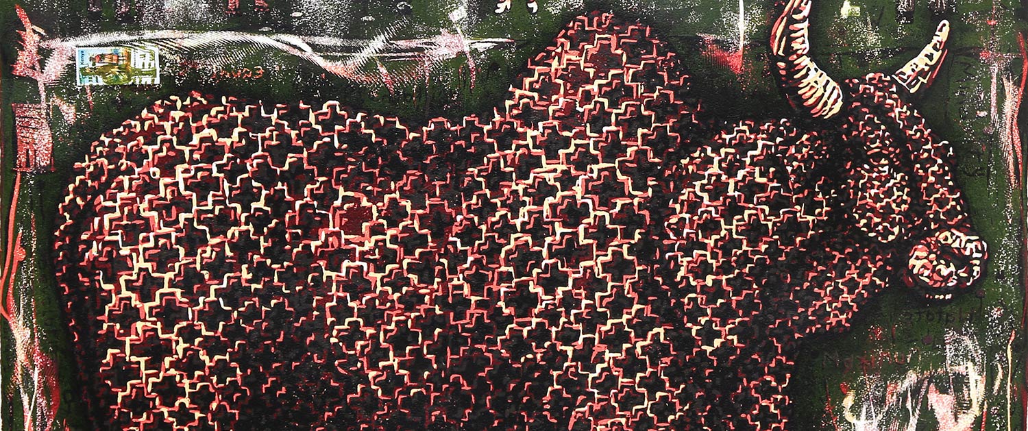 Detail from Art Auction East Africa 2017 Lot 1 Peterson Kamwathi