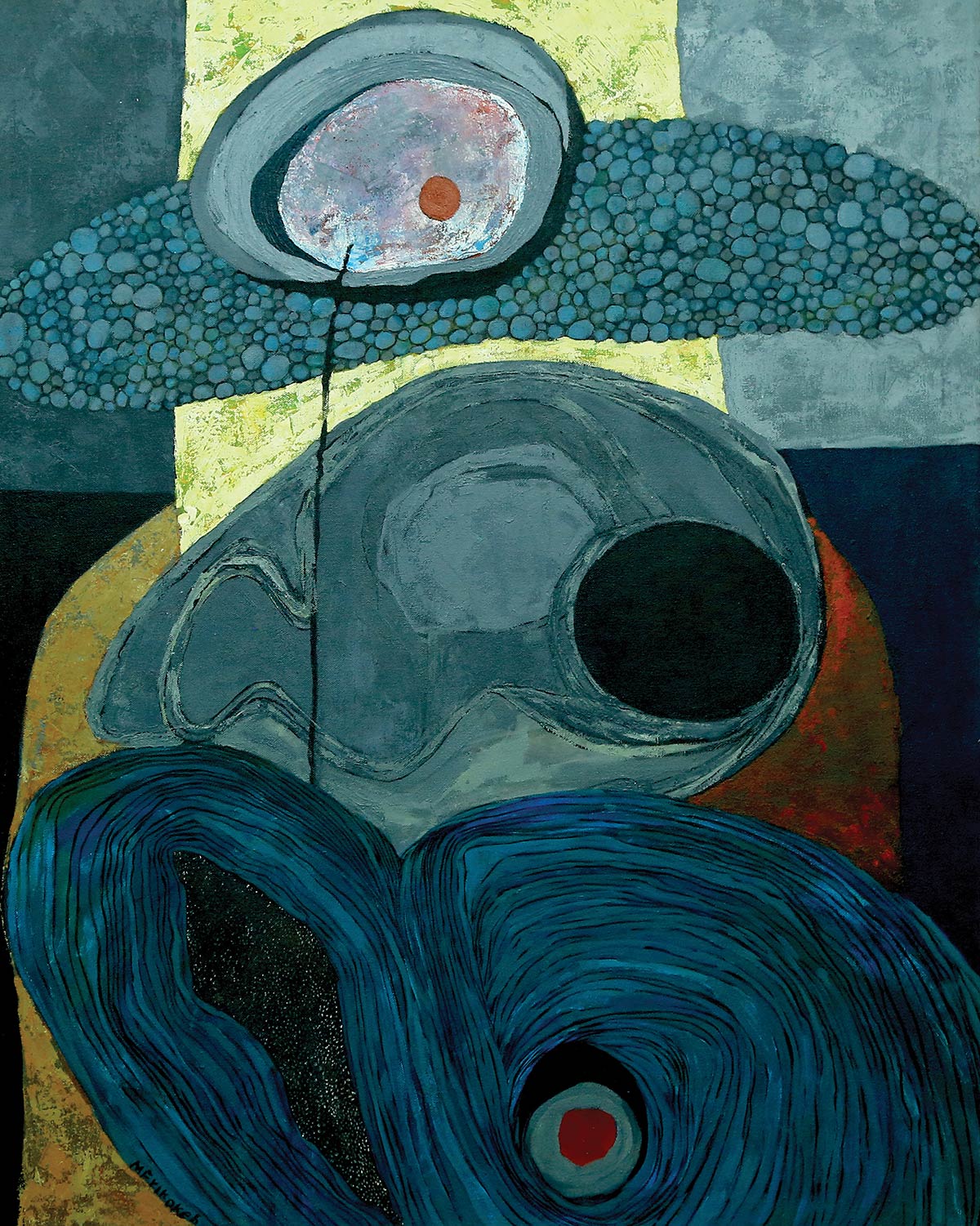 Lot 50 — Merikokeb Berhanu, Untitled III, Corporeal Contemplation Series
