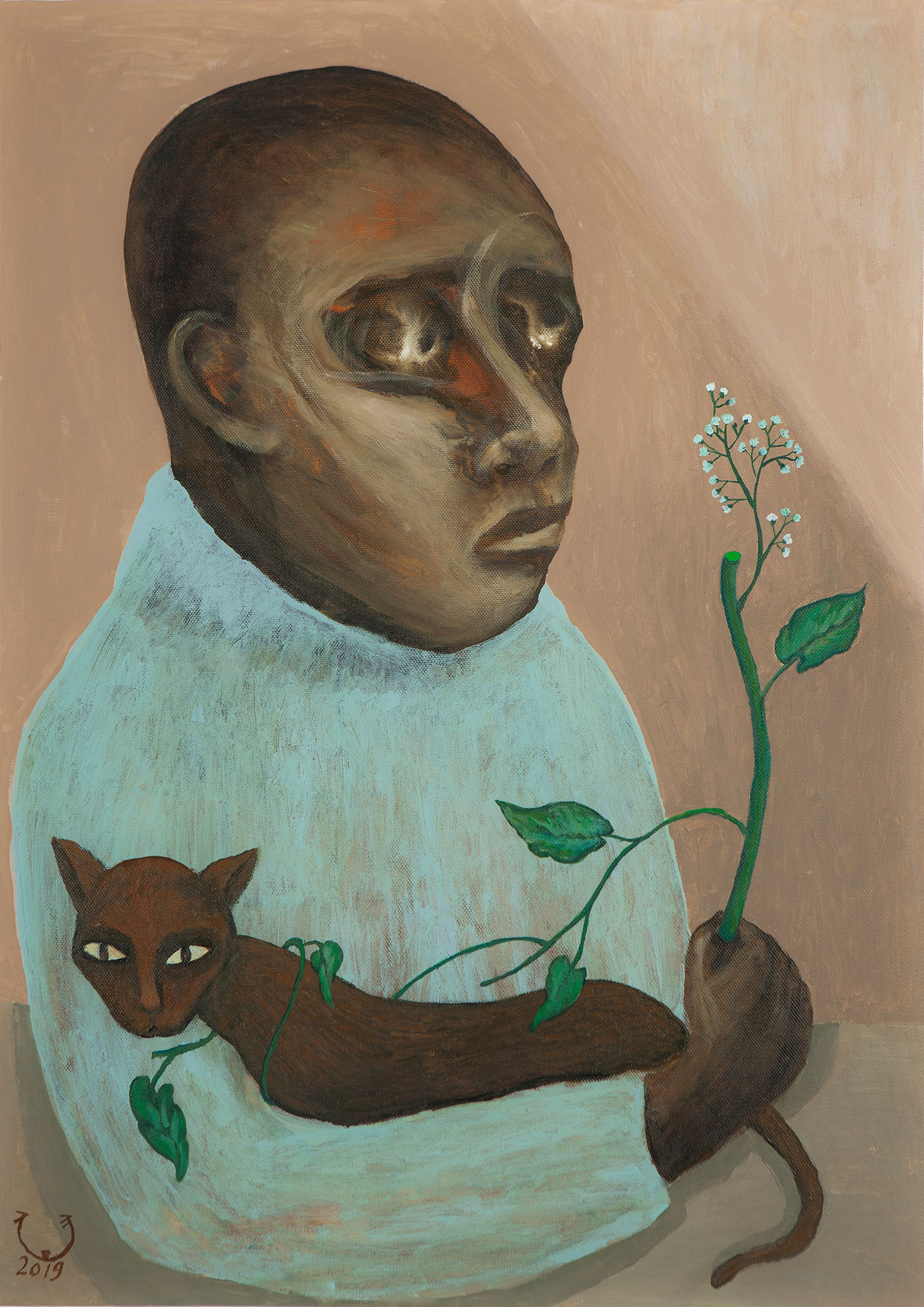 Lot 22 — Souad Abdelrassoul, I am not Alone, 2019Signed ‘’signature’, 2019’