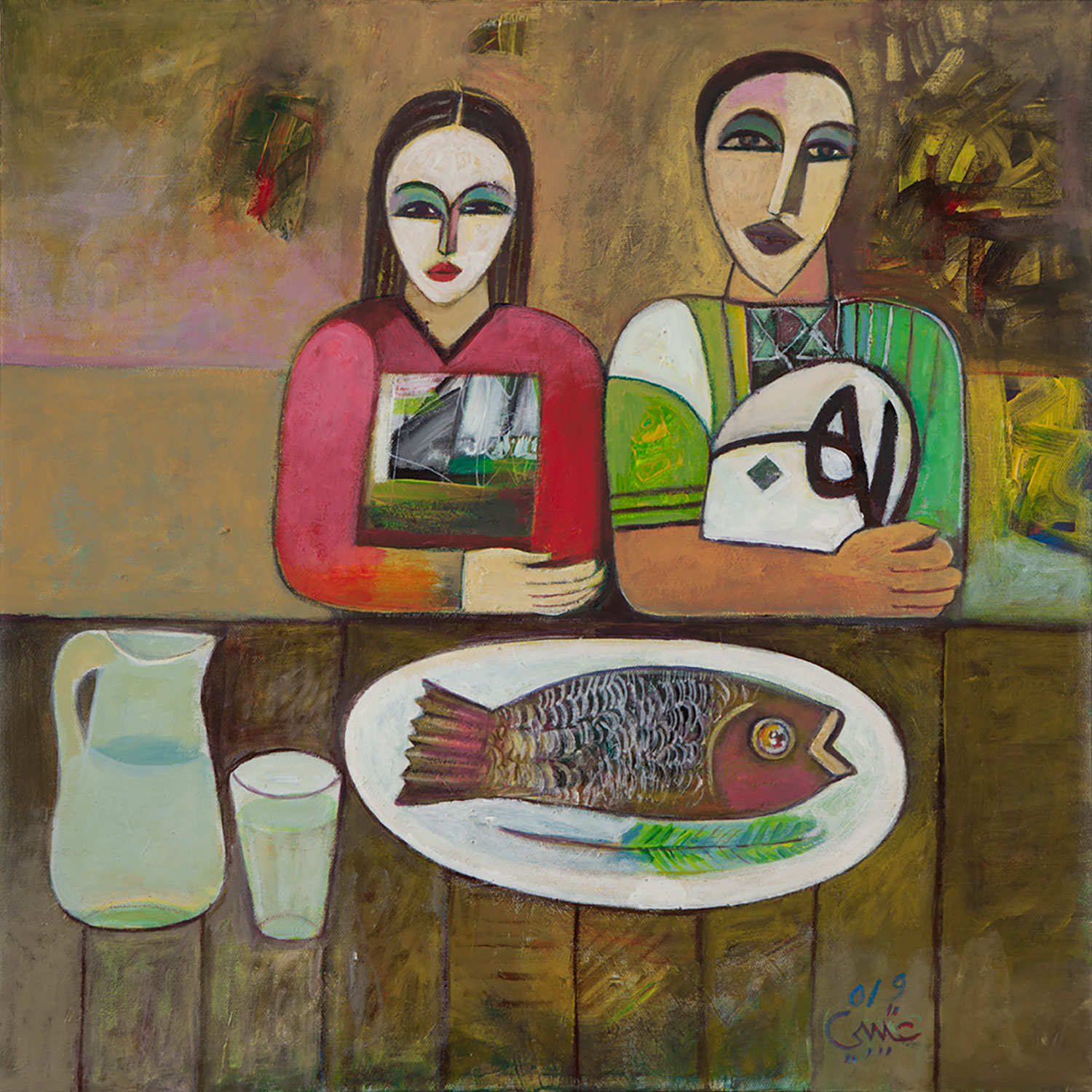 Lot 23 — Mohammed Abdella Otaybi, Two Against One