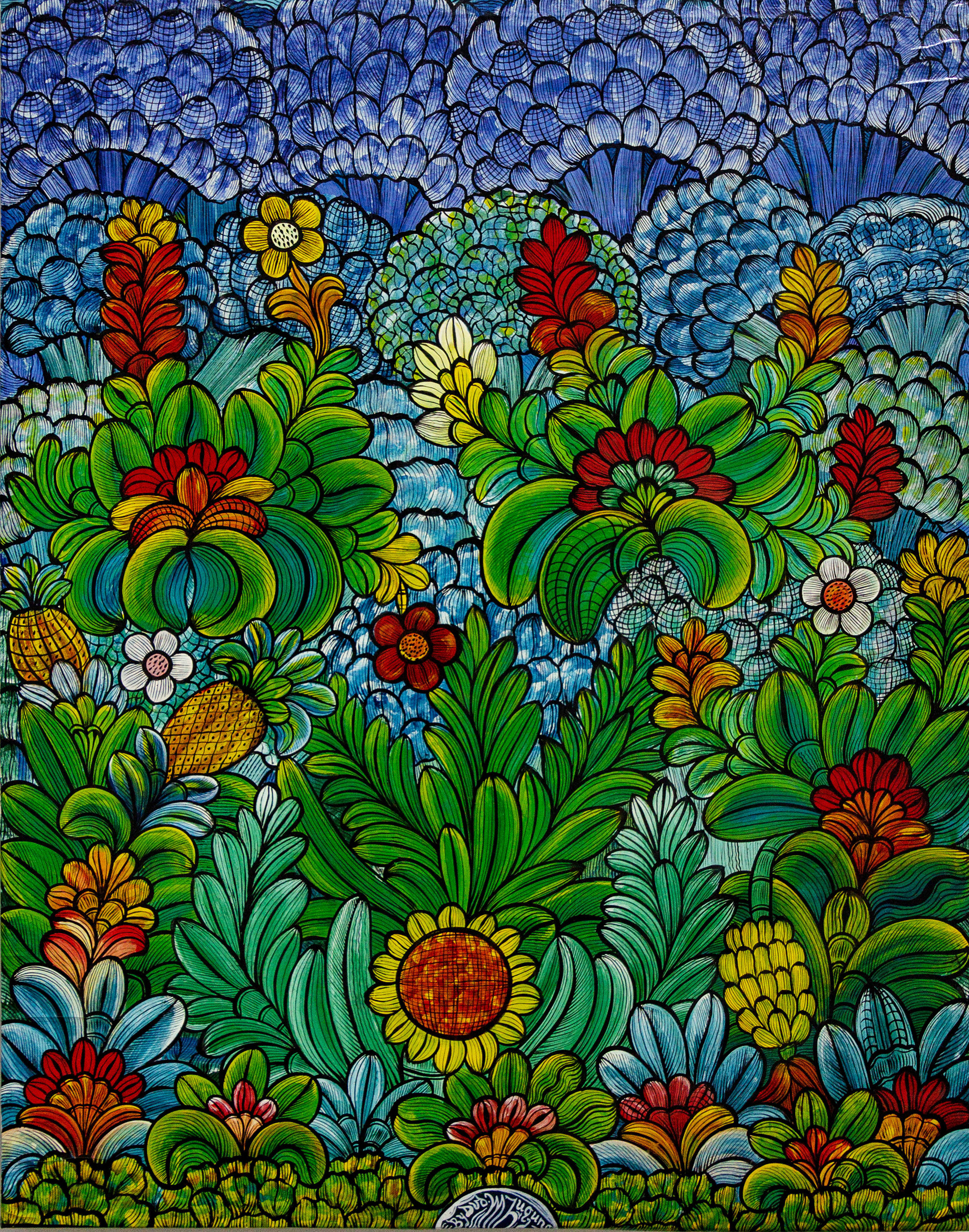Lot 32 — David Mzuguno, Fruits of the Jungle