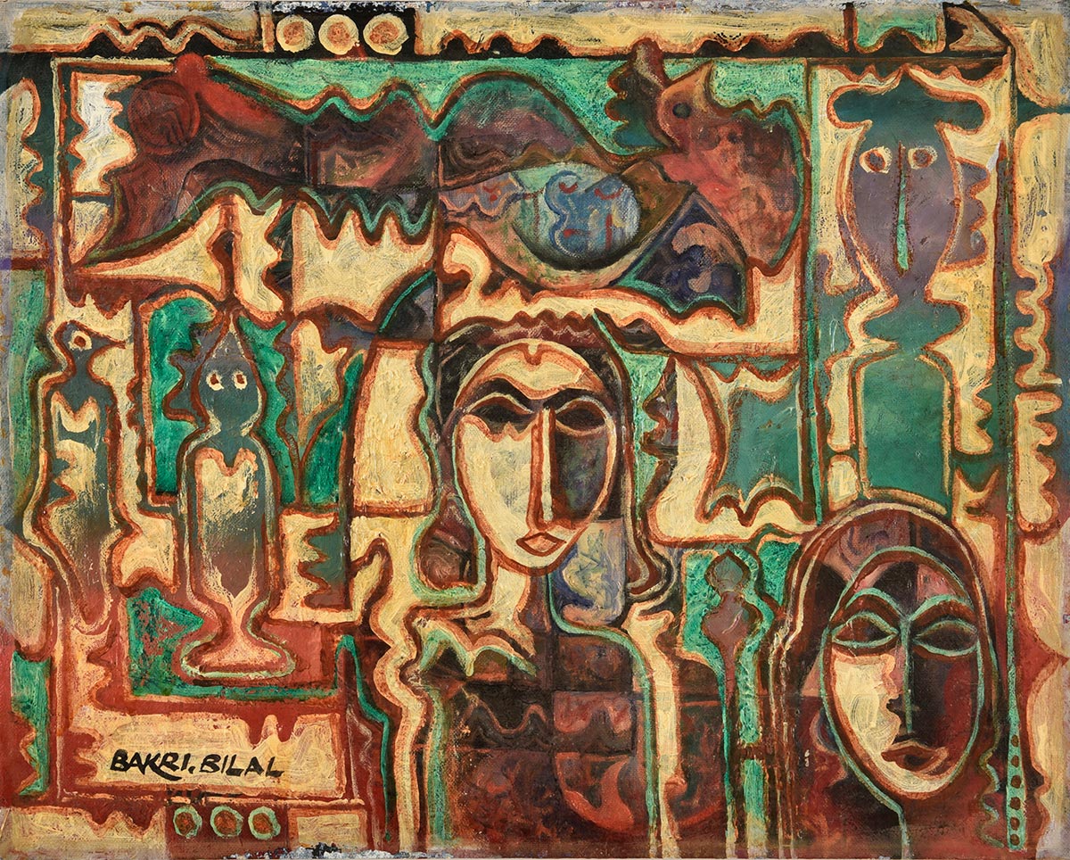 Lot 35 — Bakri Bilal, African Faces
