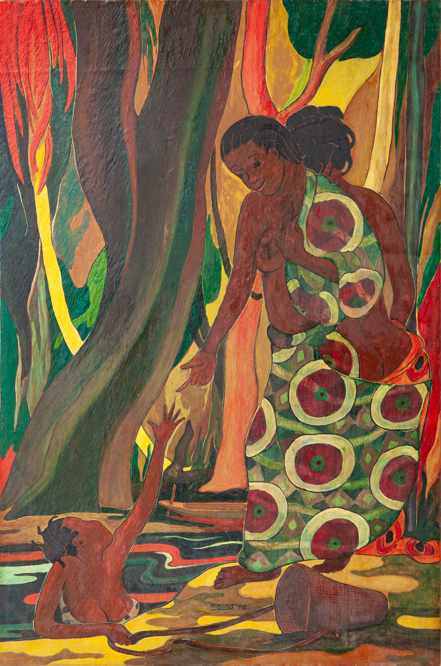 Lot 36 — Robert Saidi, Under the Palm Tree
