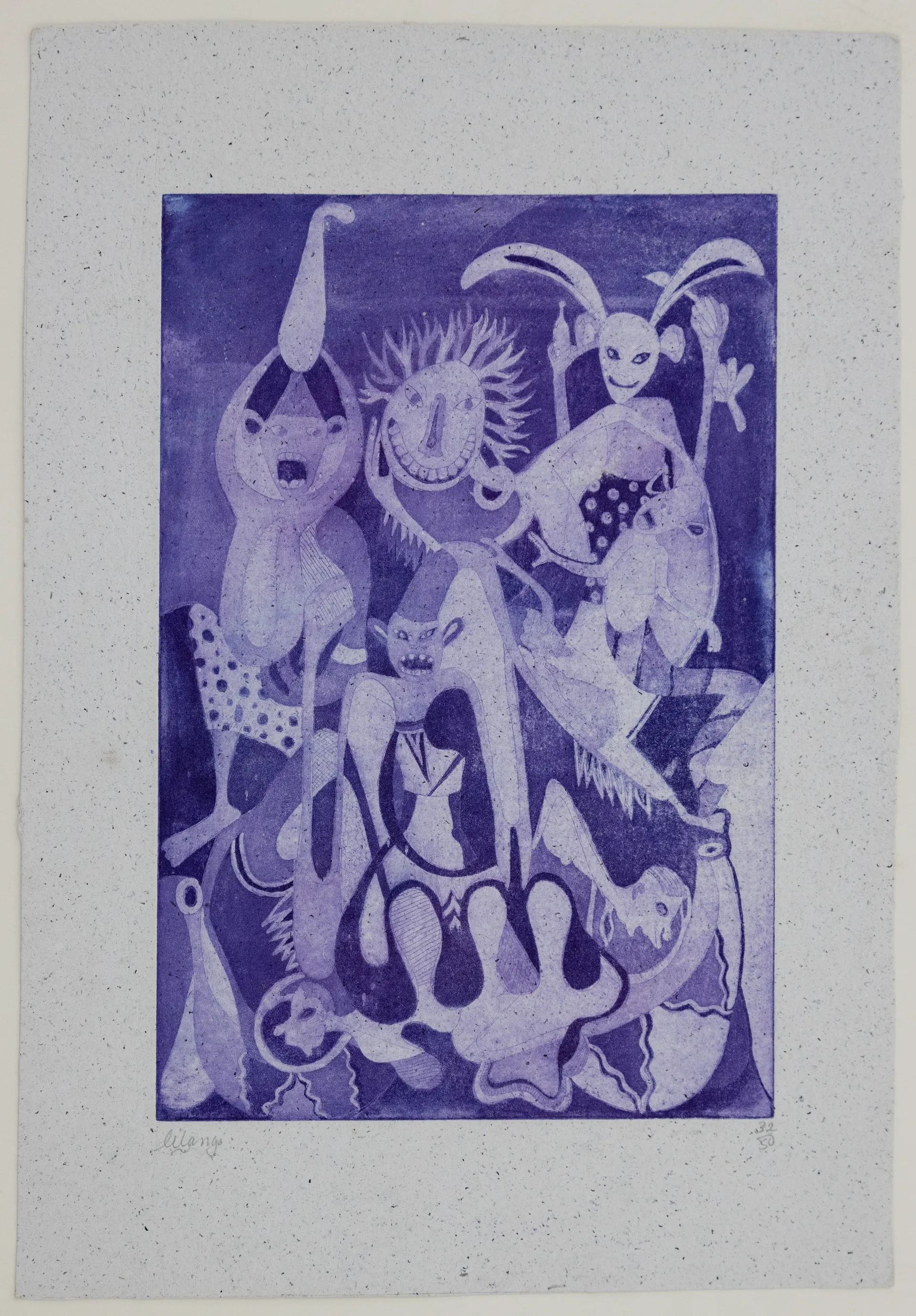 Lot 24 — George Lilanga, Shetani (Spirits) Edition 32/50