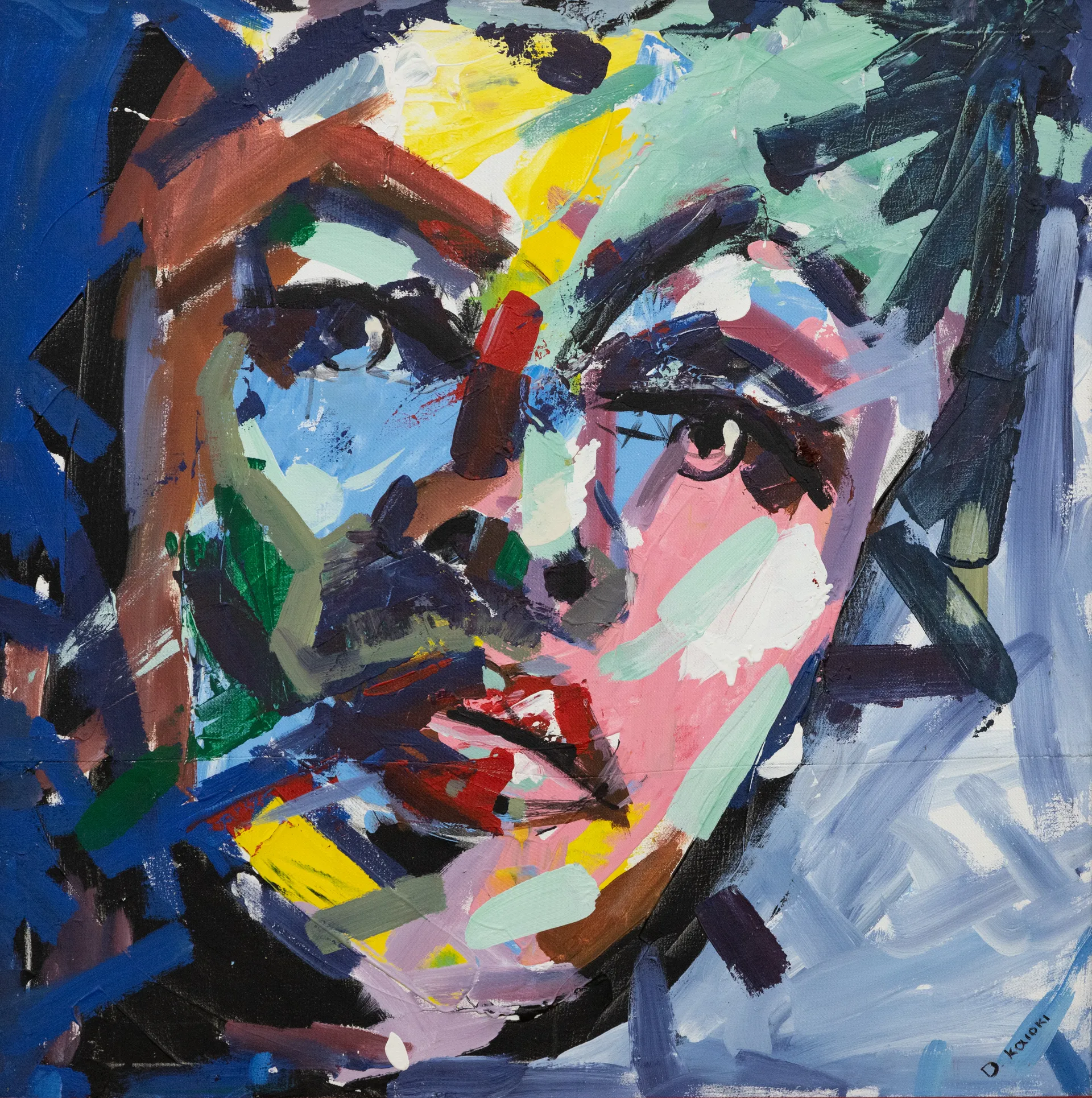 Lot 10 — Kaloki Nyamai, Untitled (Face)