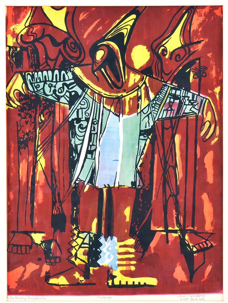 Lot 26 — Bruce Onobrakpeya, Dancing Masquerade