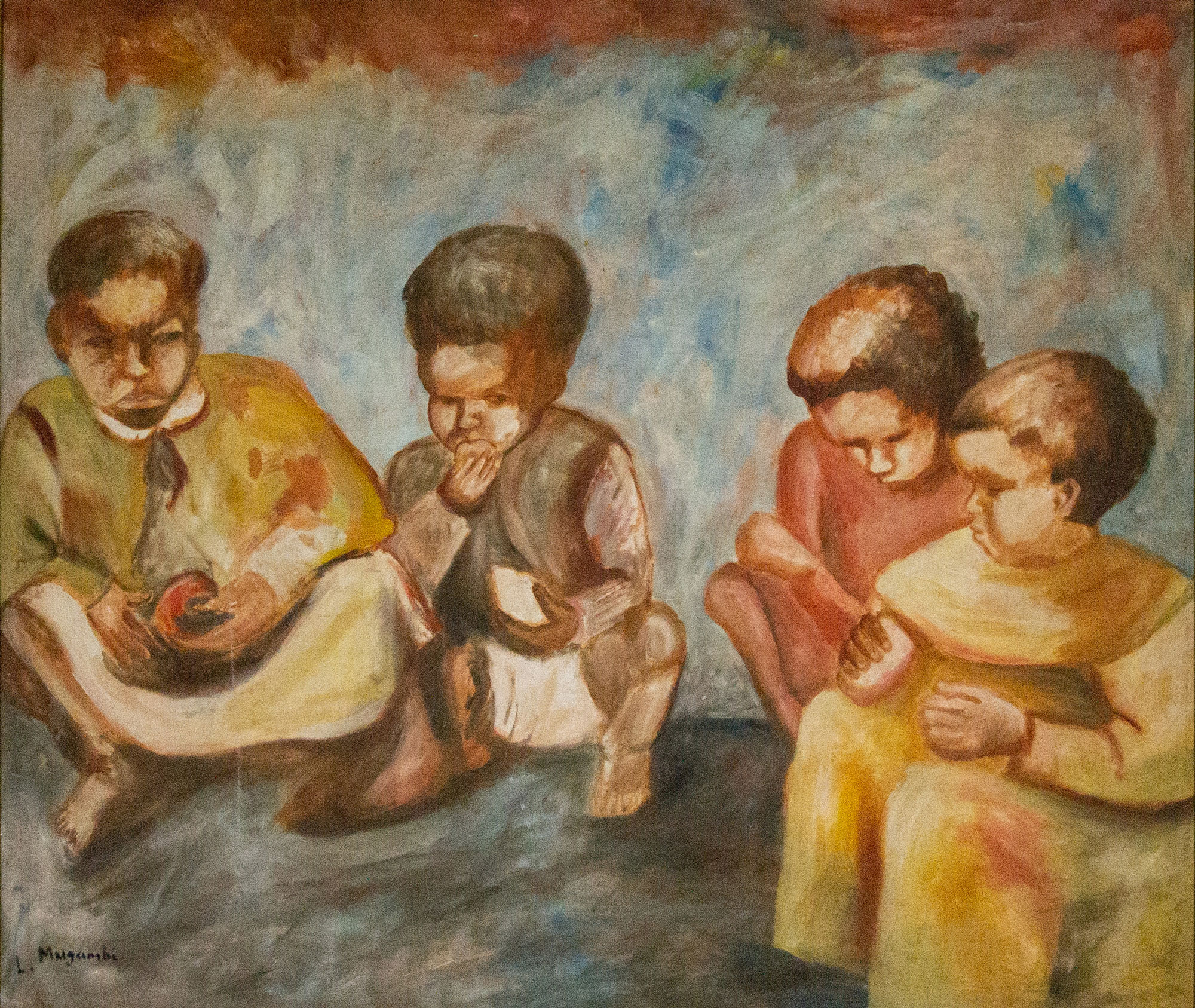 Lot 37 — Lydia Mugambi, Untitled (Children Eating)