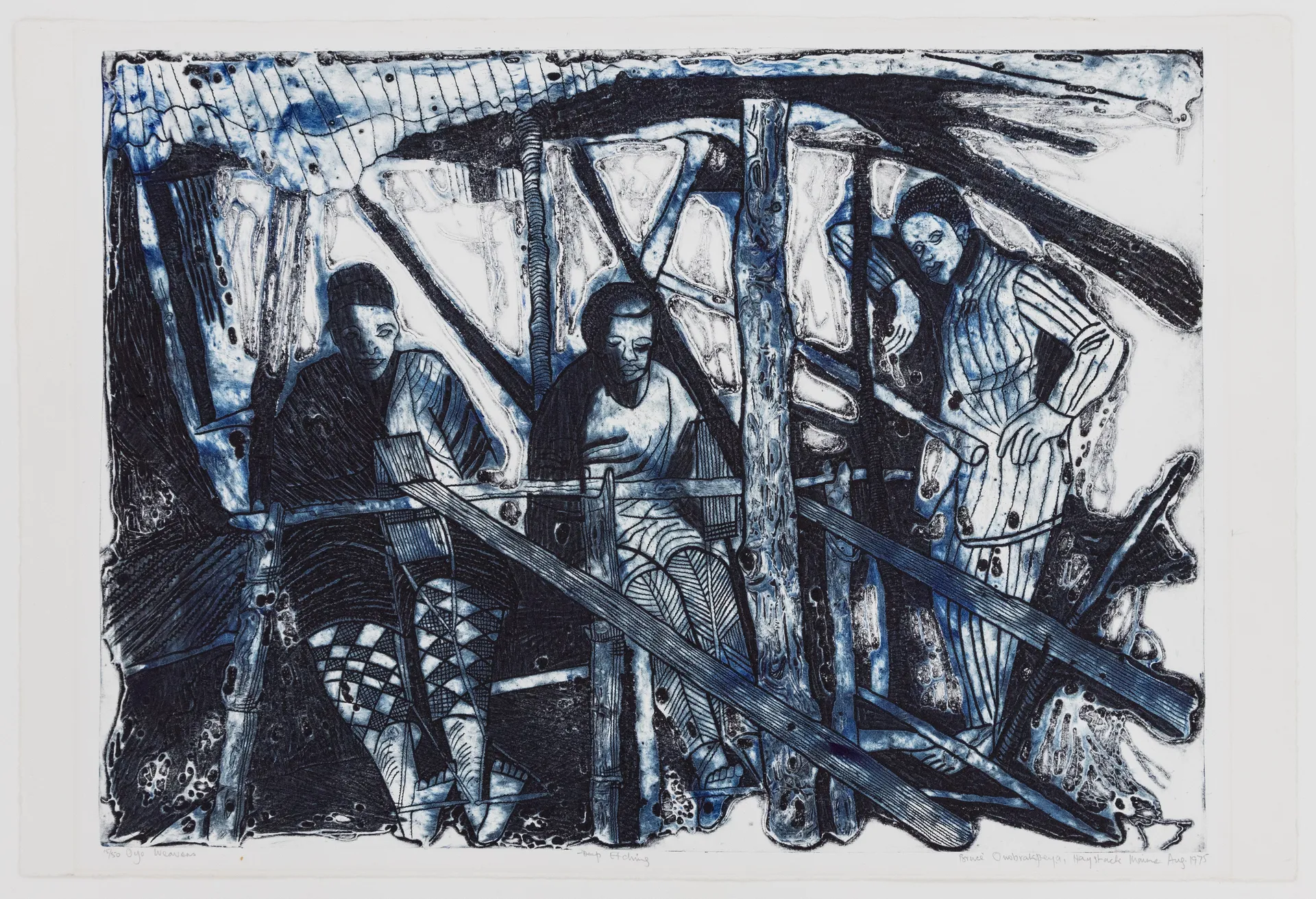 Lot 15 — Bruce Onobrakpeya, Oyo Weavers Edition 15/50
