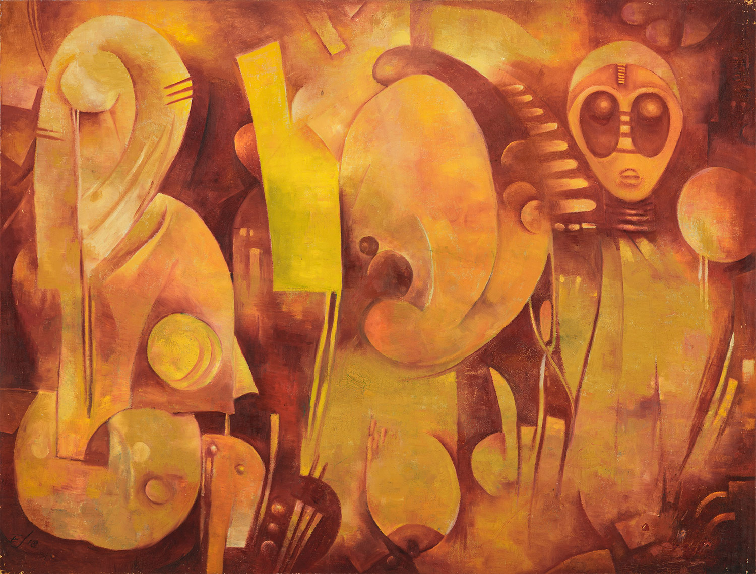 Lot 36 — Elias Jengo, African Bride