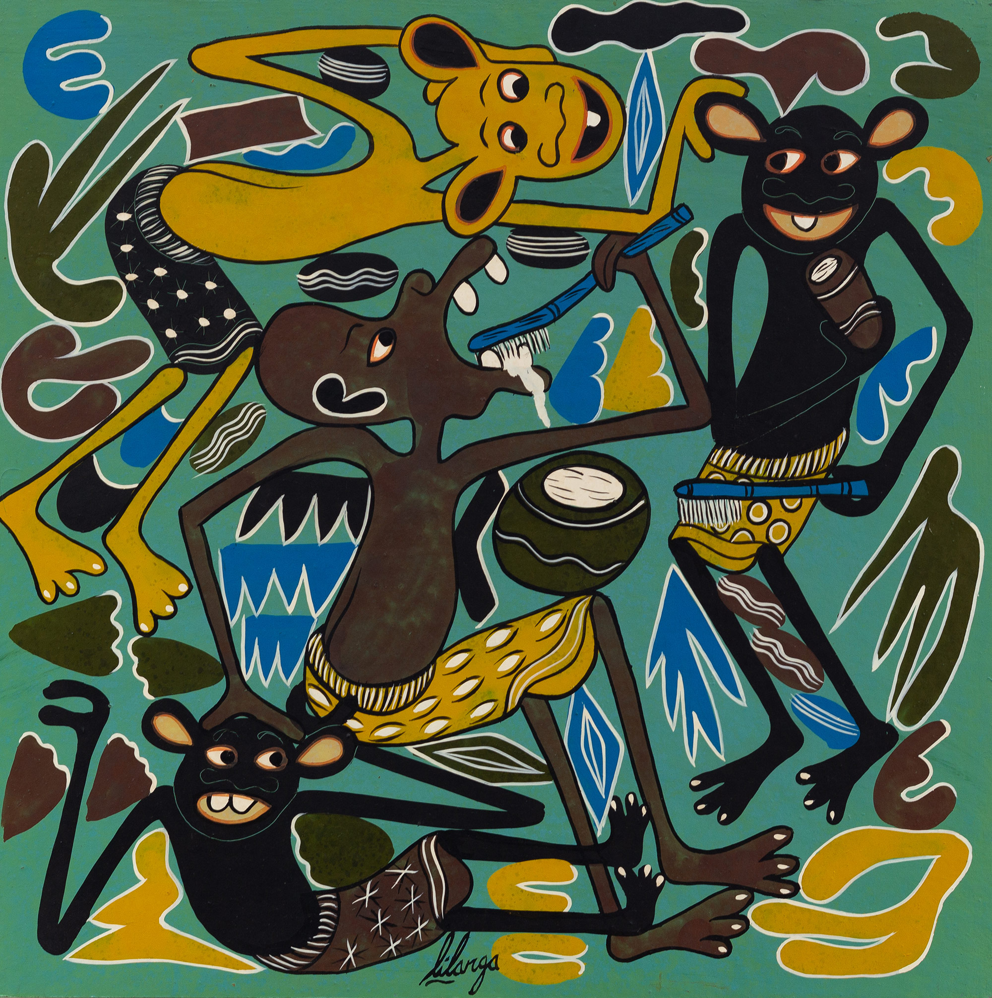 Lot 17 — George Lilanga, Husafi Wameno ata Ukiwa na Jino Moja, undated
