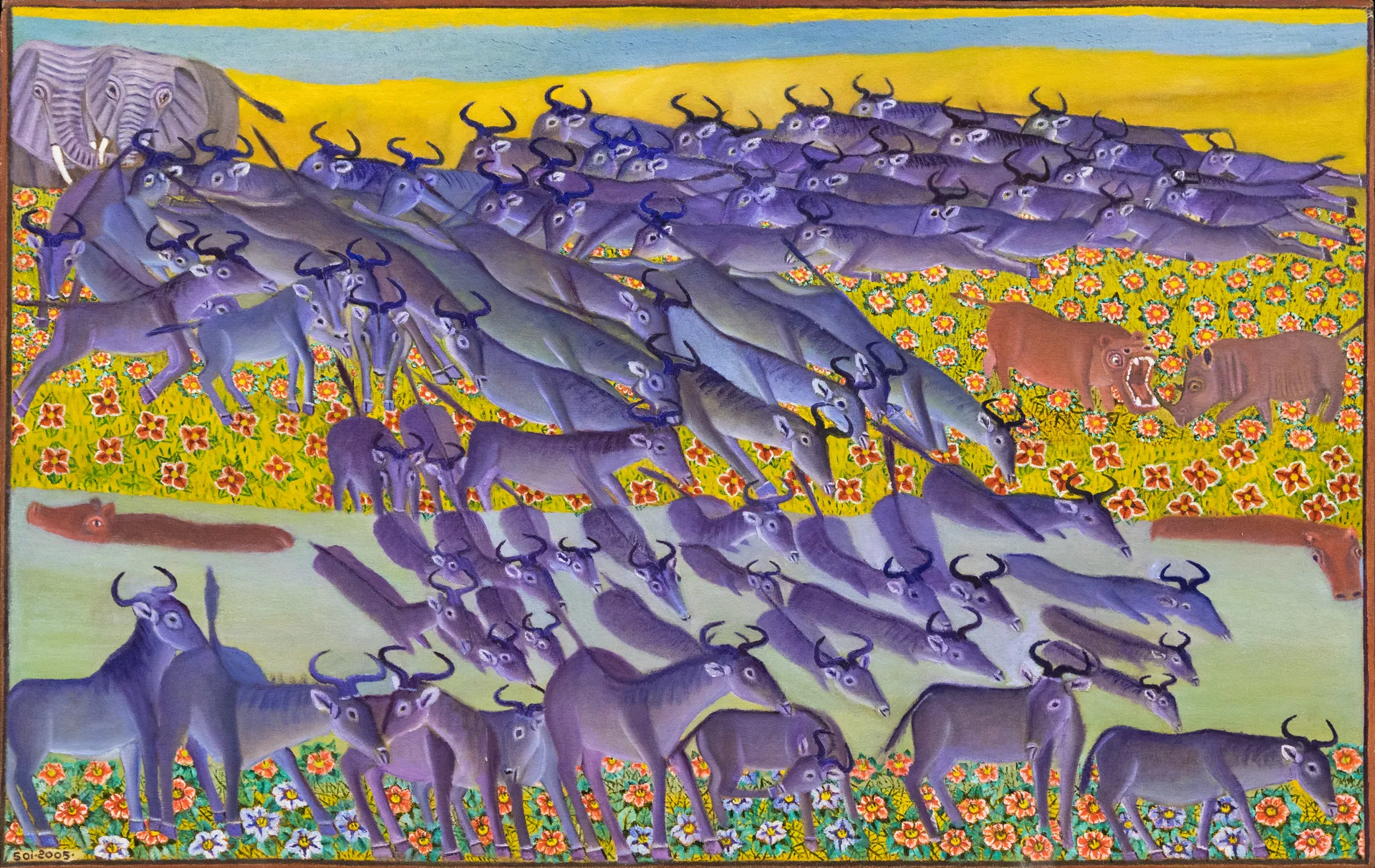 Lot 4 — Ancent Soi, Untitled (Wildebeest)