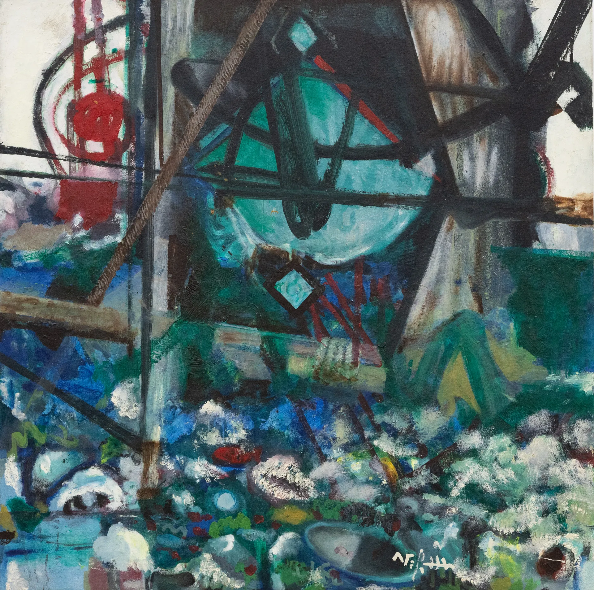 Lot 35 — Prof. Ahmed Shibrain, The Tempest, c. 1993 -1998