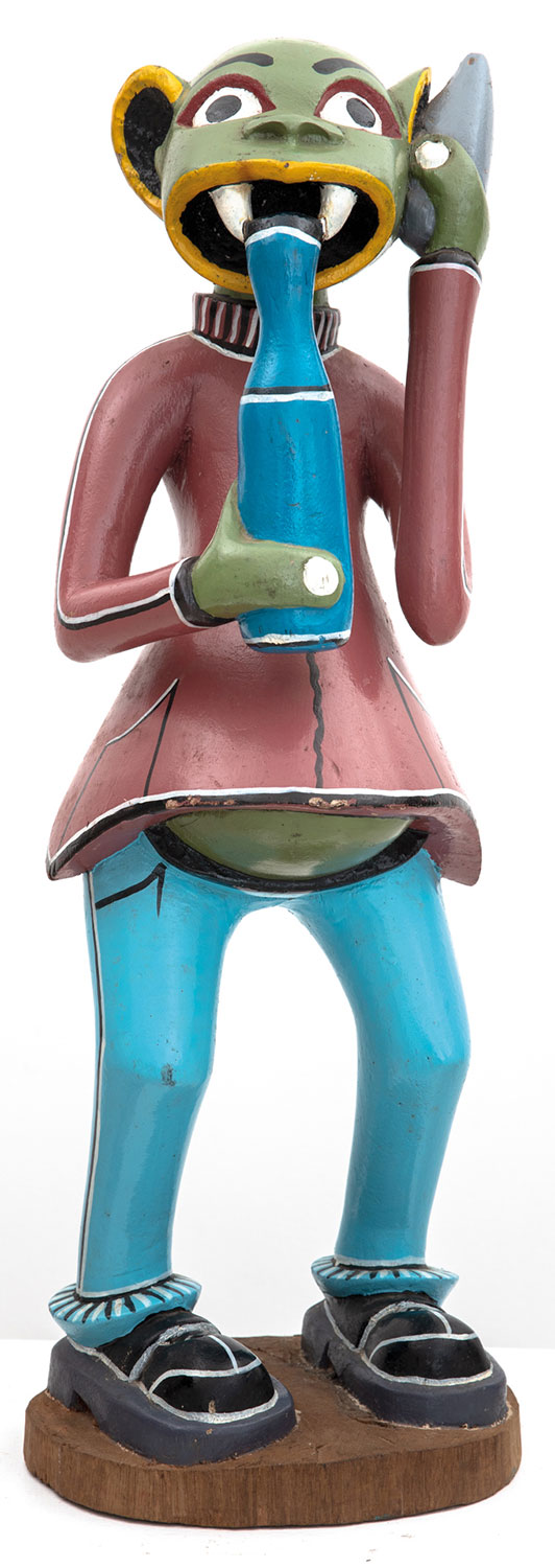 Lot 28 — George Lilanga, Untitled (Drink and Dial)