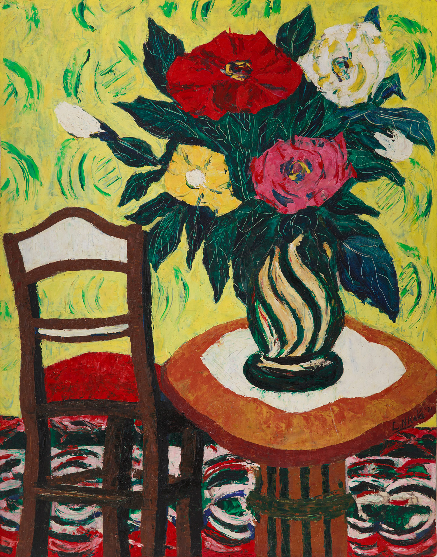 Lot 41 — Livingstone G. K. Nkata, Untitled (Still Life)