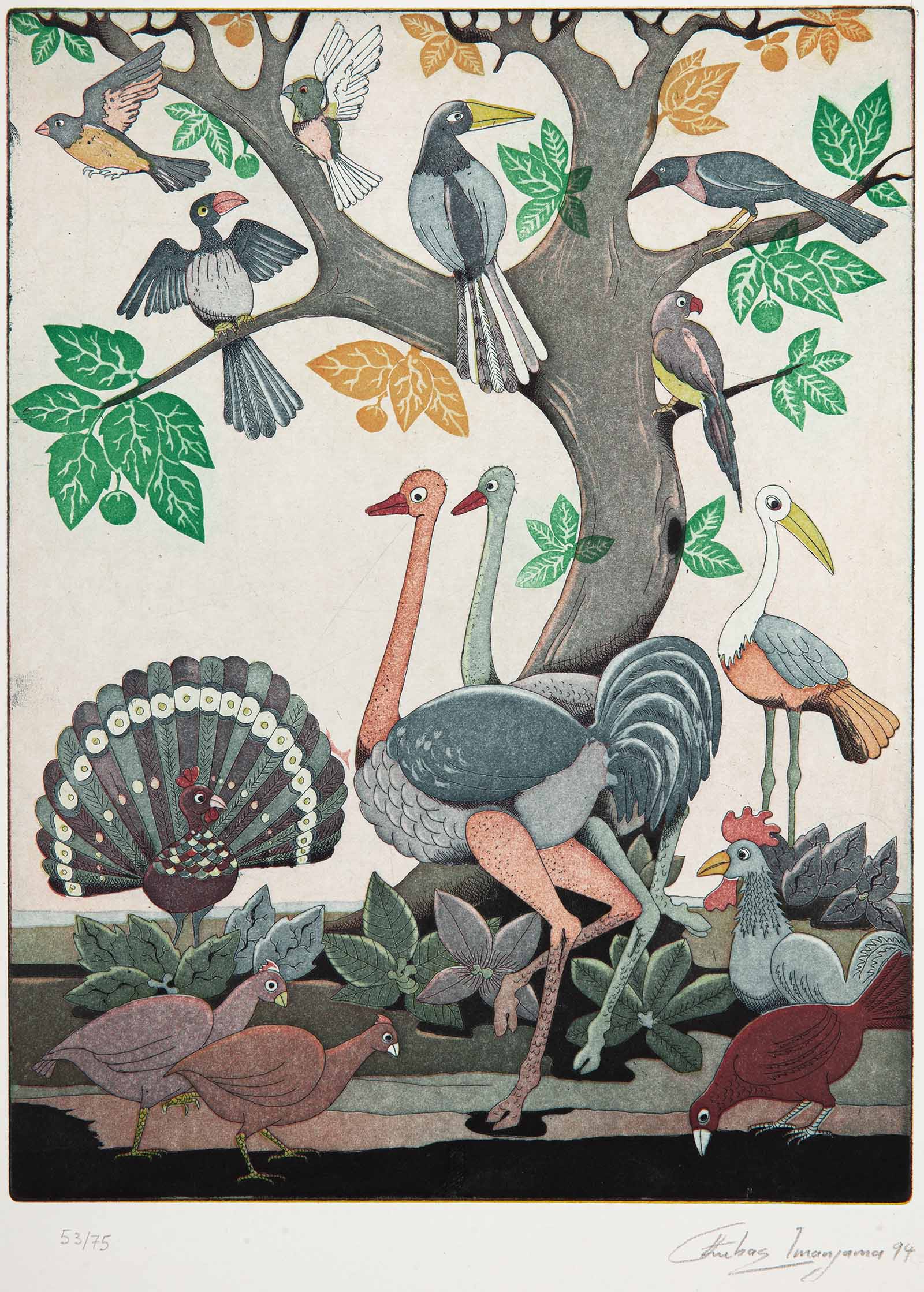 Lot 41 — Francis Imanjama, Birds