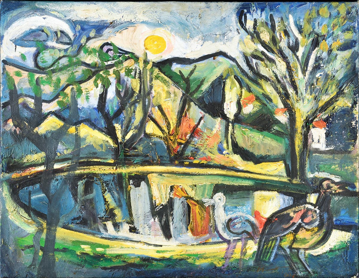 Lot 2 — Geoffrey Mukasa, Birds at Home