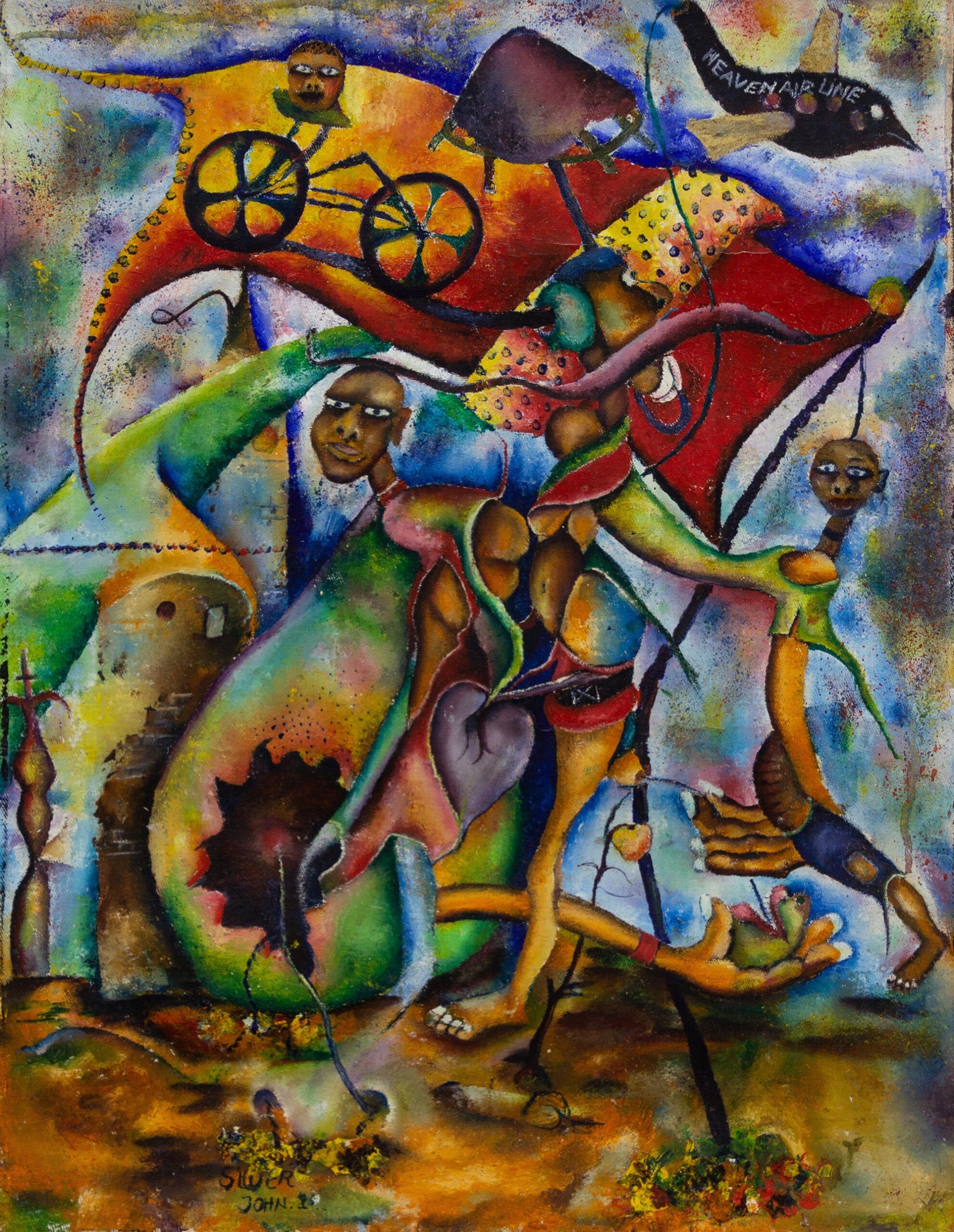 Lot 26 — John Silver Kimani, Thoughts of My Heart, circa 1998