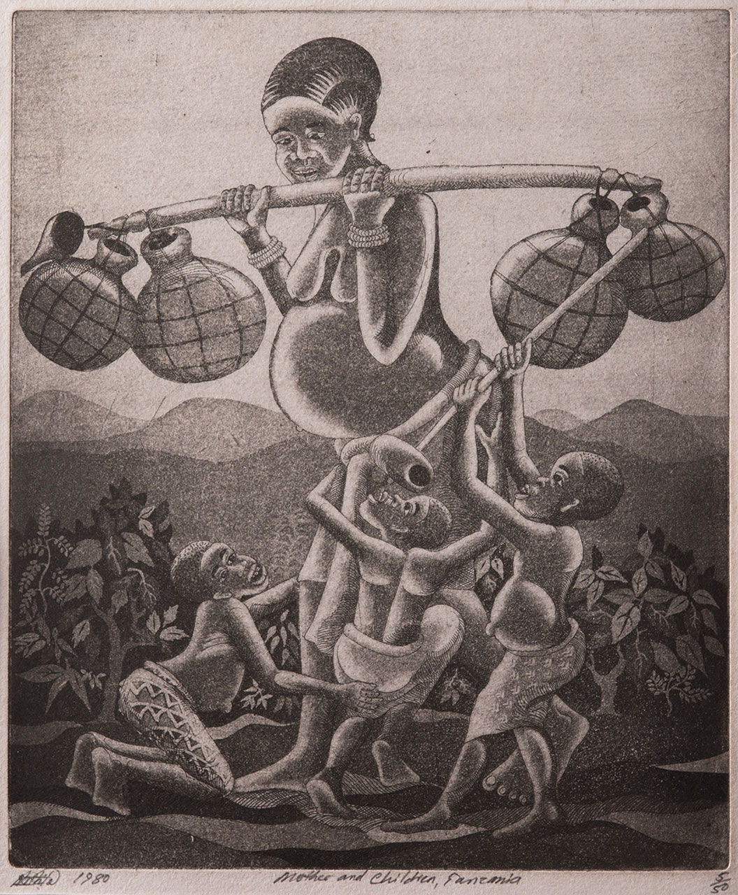 Lot 49 — Robino Ntila, Mother and Children, Tanzania