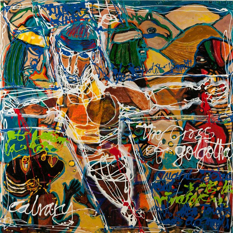 Lot 39 — Eria ‘Sane’ Nsubuga, Christ at Golgotha