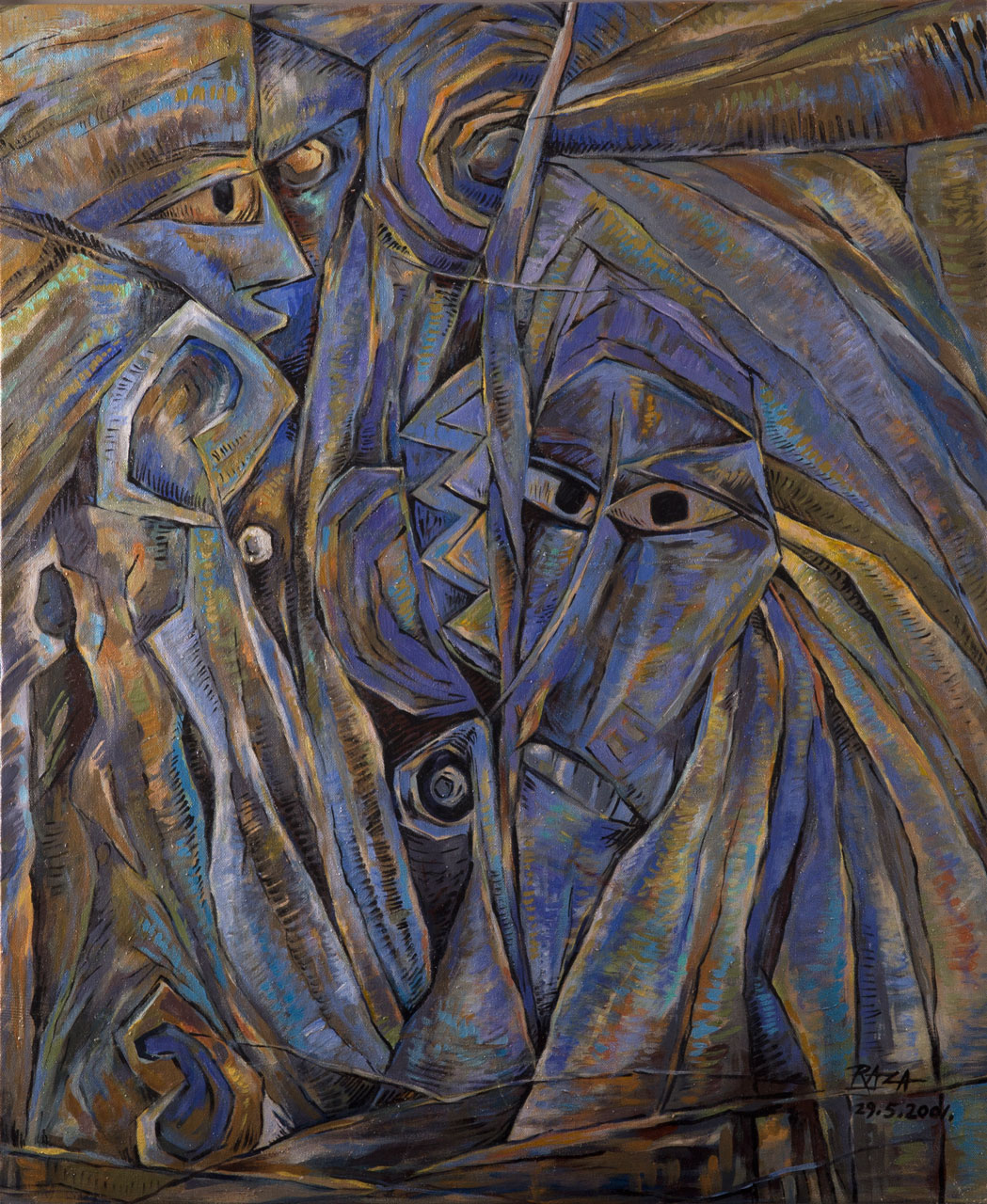 Lot 22 — Raza Mohammed, African Matisse Mask