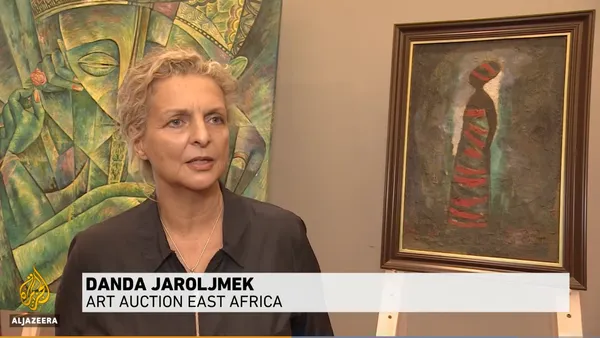 Danda Jaroljmek of Art Auction East Africa interviewed by Al Jazeera