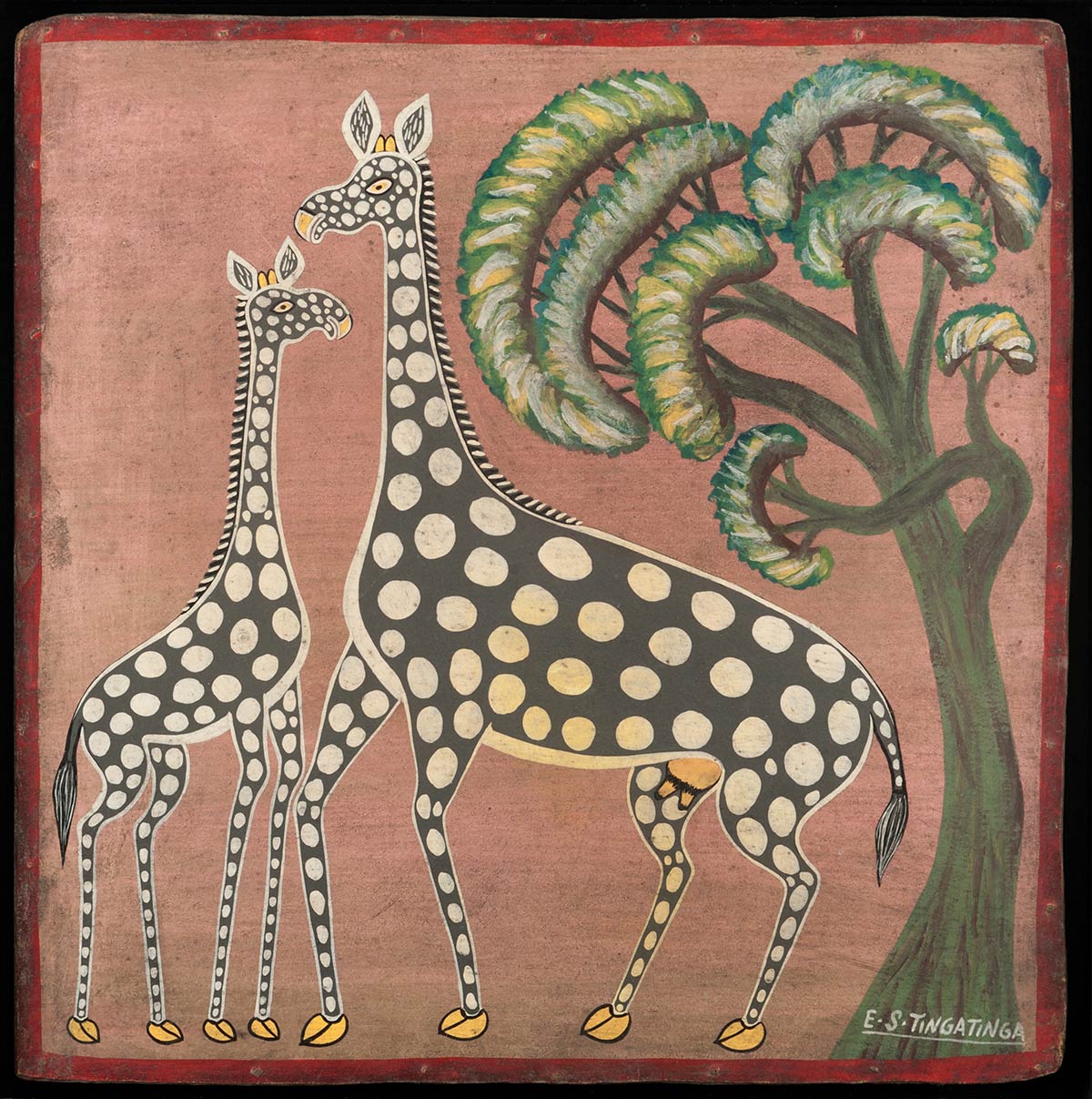 Lot 13 — Edward Saidi Tingatinga, Untitled (Twiga)