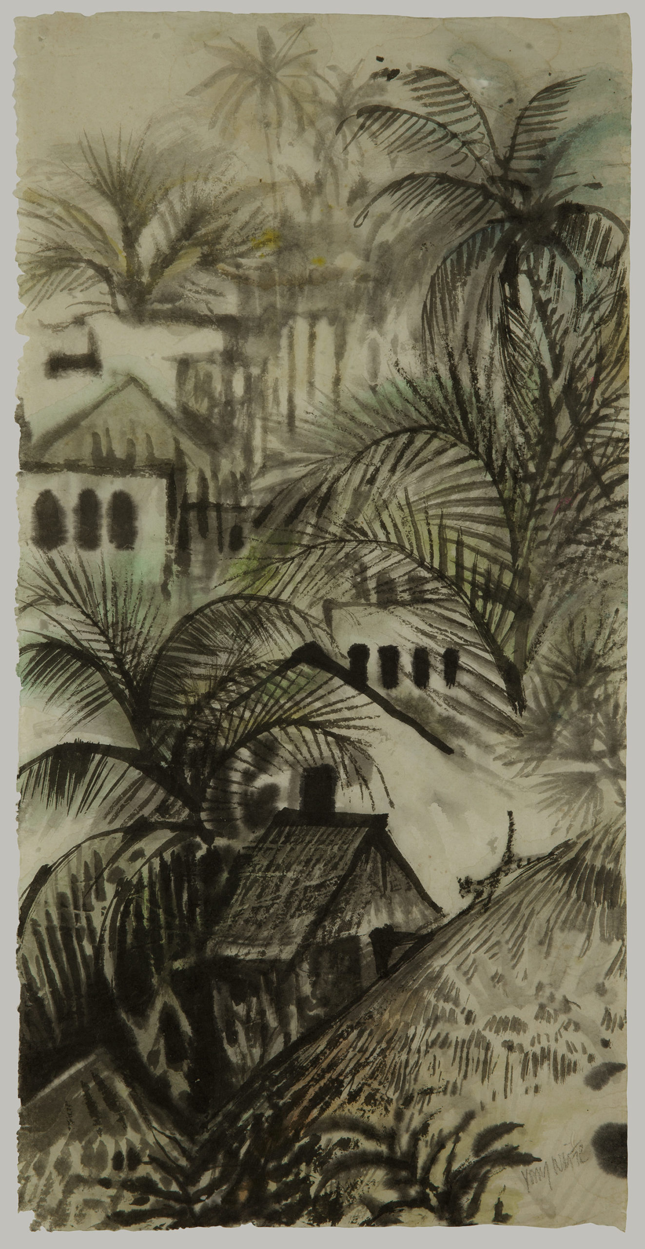 Lot 12 — Yony Waite, Lamu Rooftops, 1990s