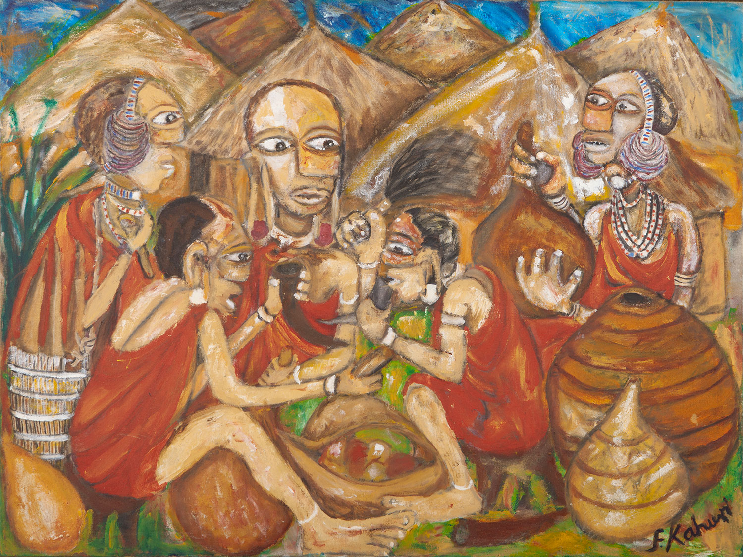 Lot 68 — Francis Kahuri, Paty Preparation, undated