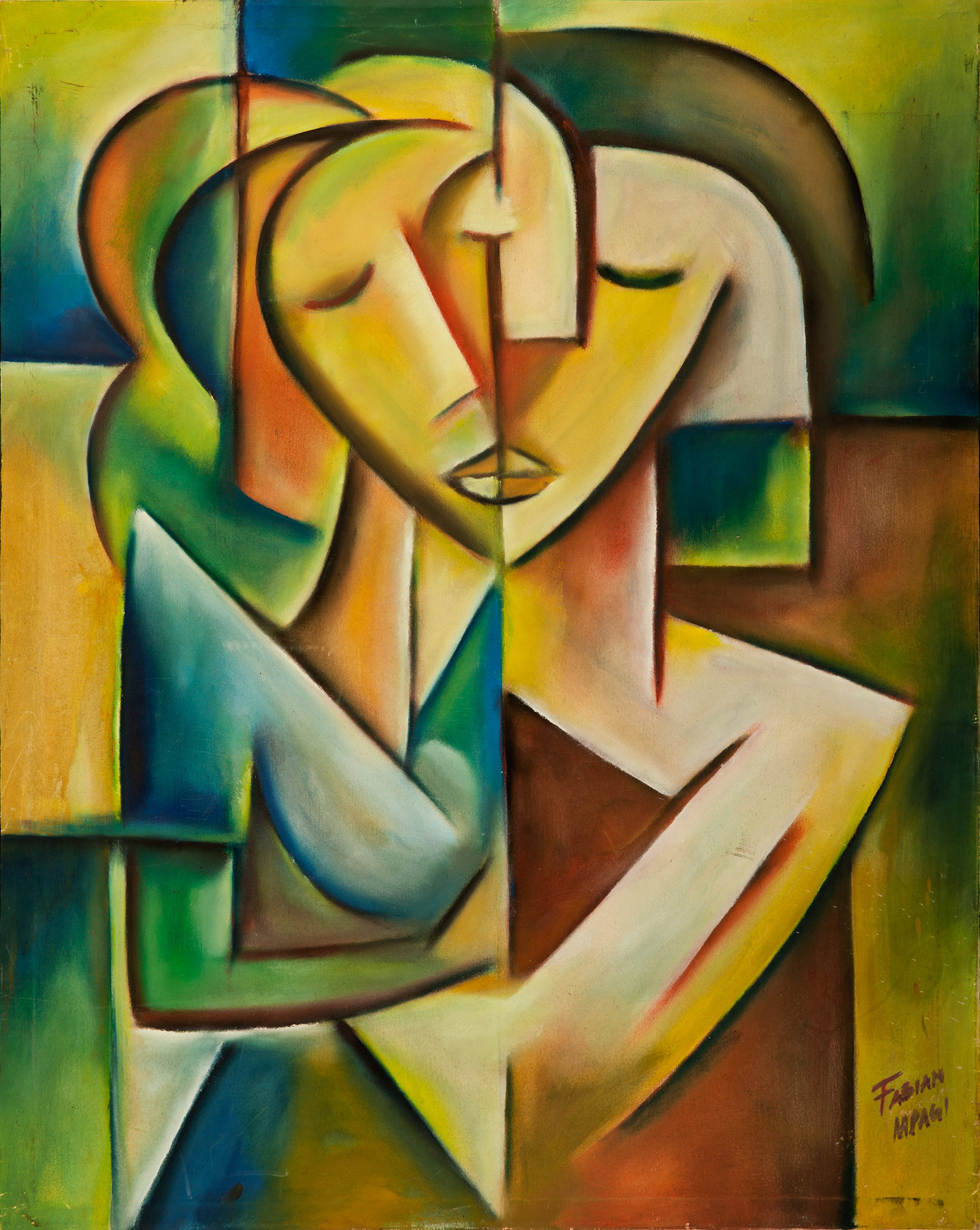 Lot 44 — Fabian Mpagi, Untitled (The Embrace)