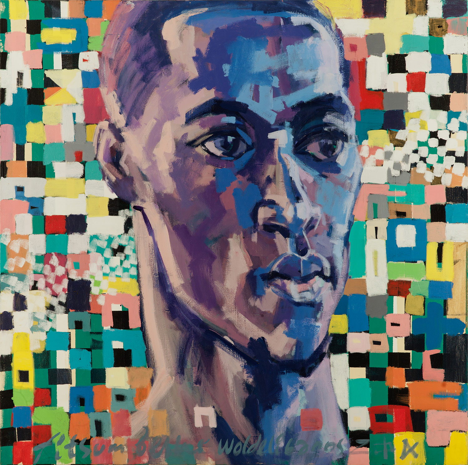 Lot 58 — Fitsum Berhe Woldelibanos, Untitled (Blue Boy), circa 2005