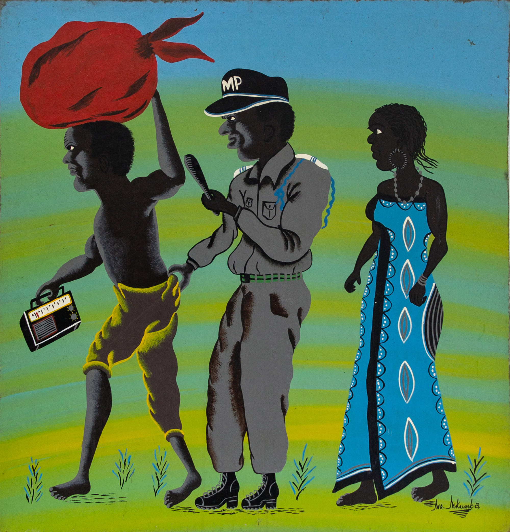 Lot 31 — Steven (Said A.) Mkumba, Untitled, circa 1990-1993
