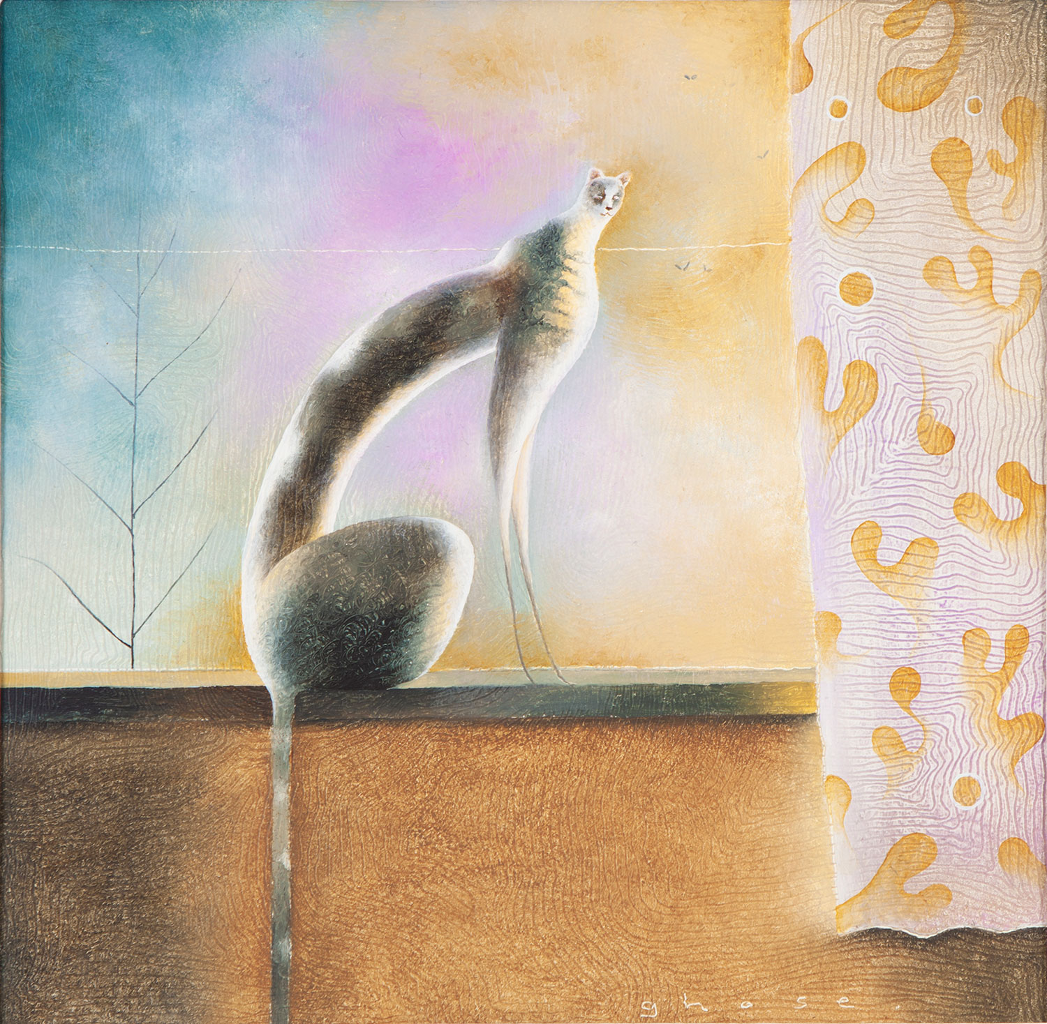 Lot 2 — Peter Ngugi, Cat, undated