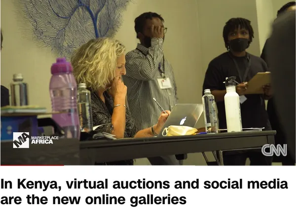 CNN Marketplace Africa report on Kenyan virtual art auctions