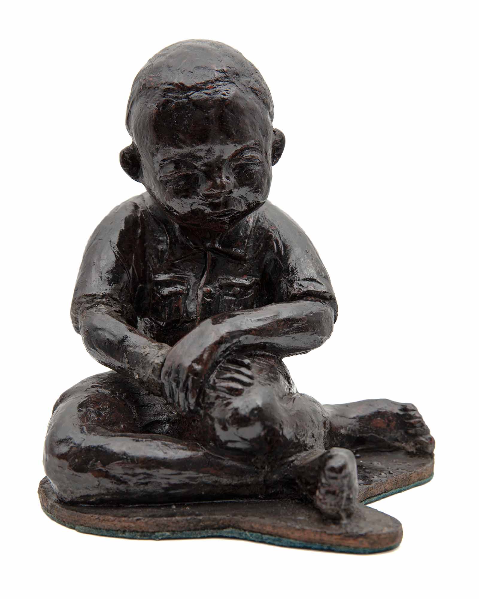 Lot 13 — Edward Njenga, Seated Boy, 1962, Unsigned