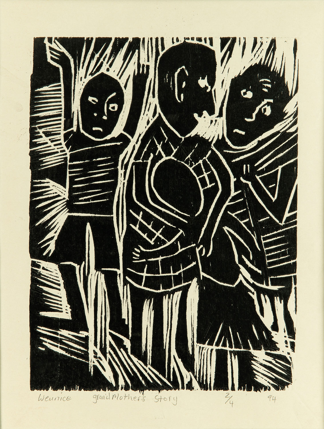 Lot 23 — Eunice Wadu, Shamba Thoughts, 1994 & Grandmother’s Story