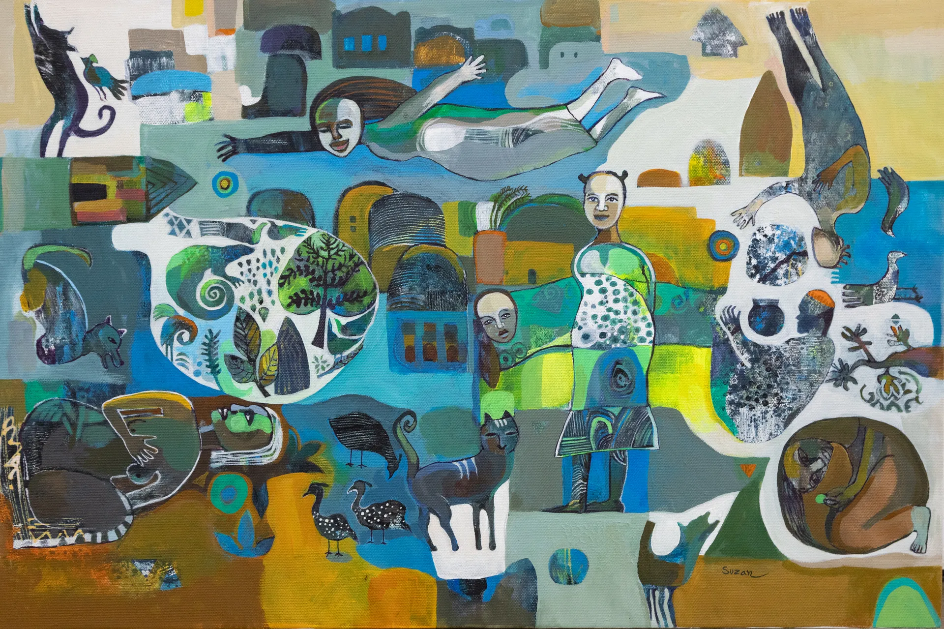 Lot 32 — Suzan Ibrahim, Soaring Toward Memory