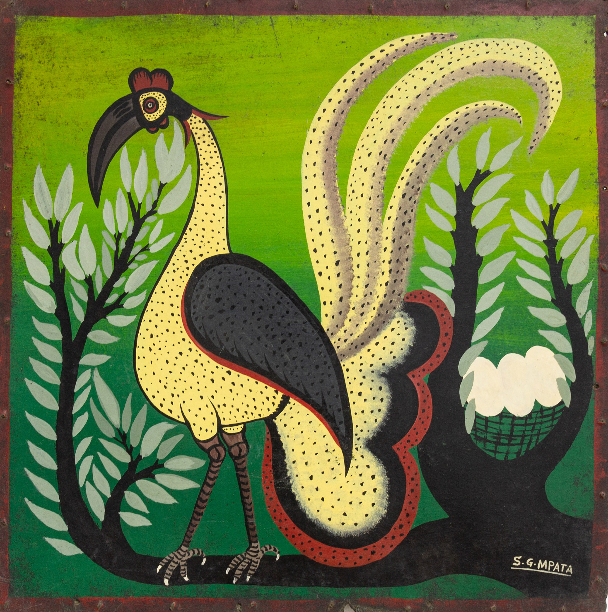 Lot 6 — Simon Mpata, Untitled (Bird), undated