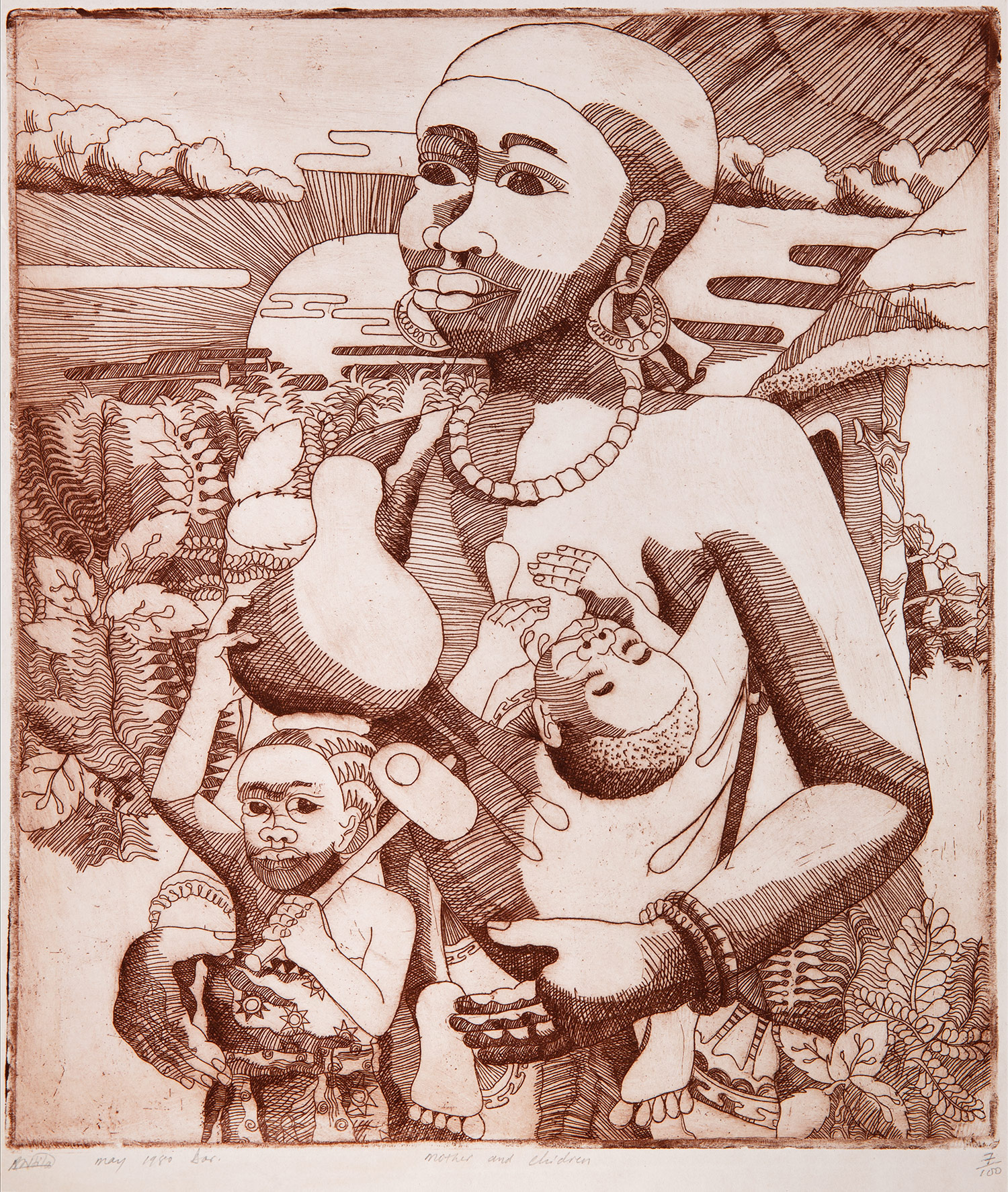 Lot 21 — Robino Ntila, Mother and Children