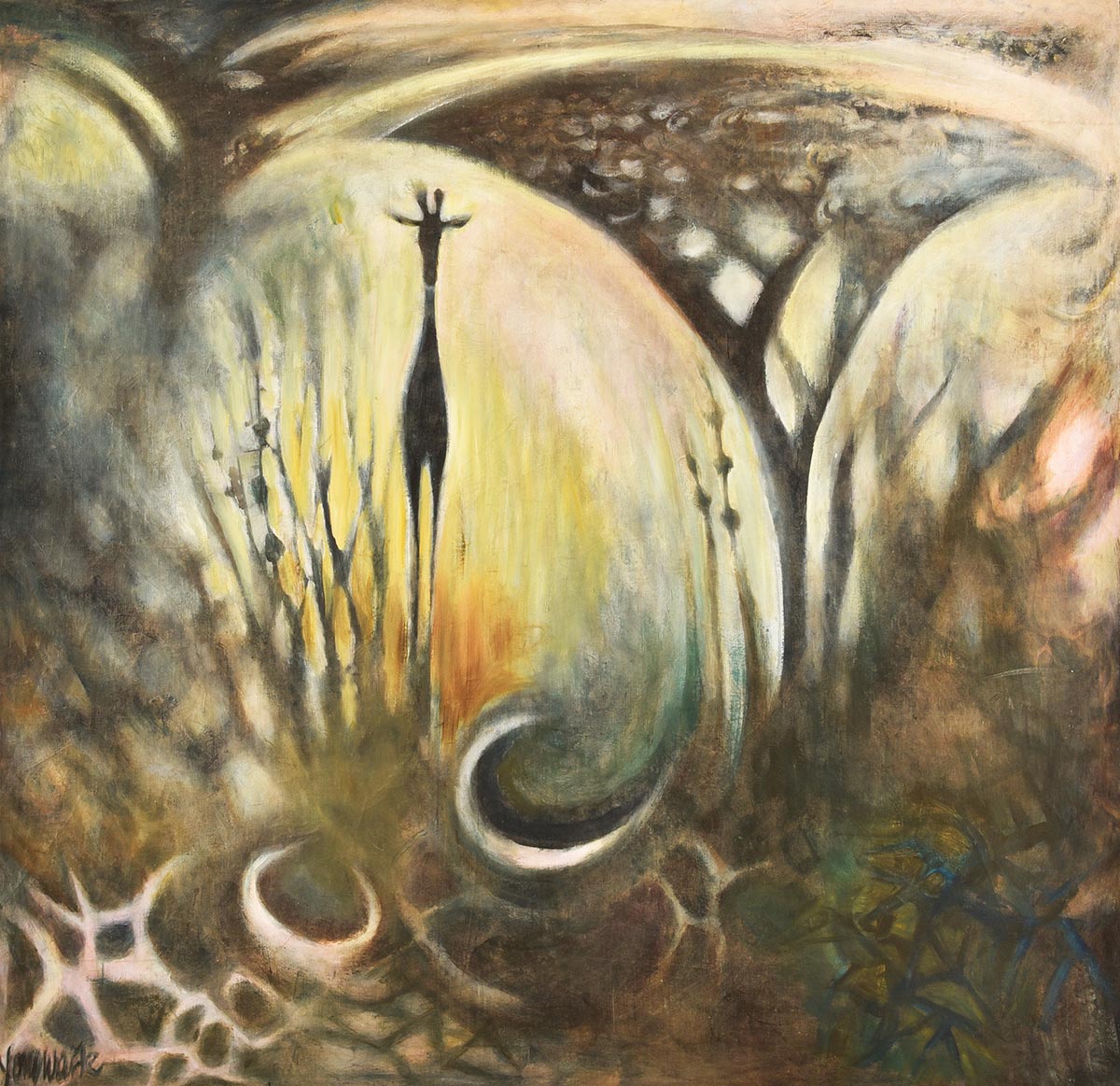 Lot 50 — Yony Waite, Cameleopard in the Clearing