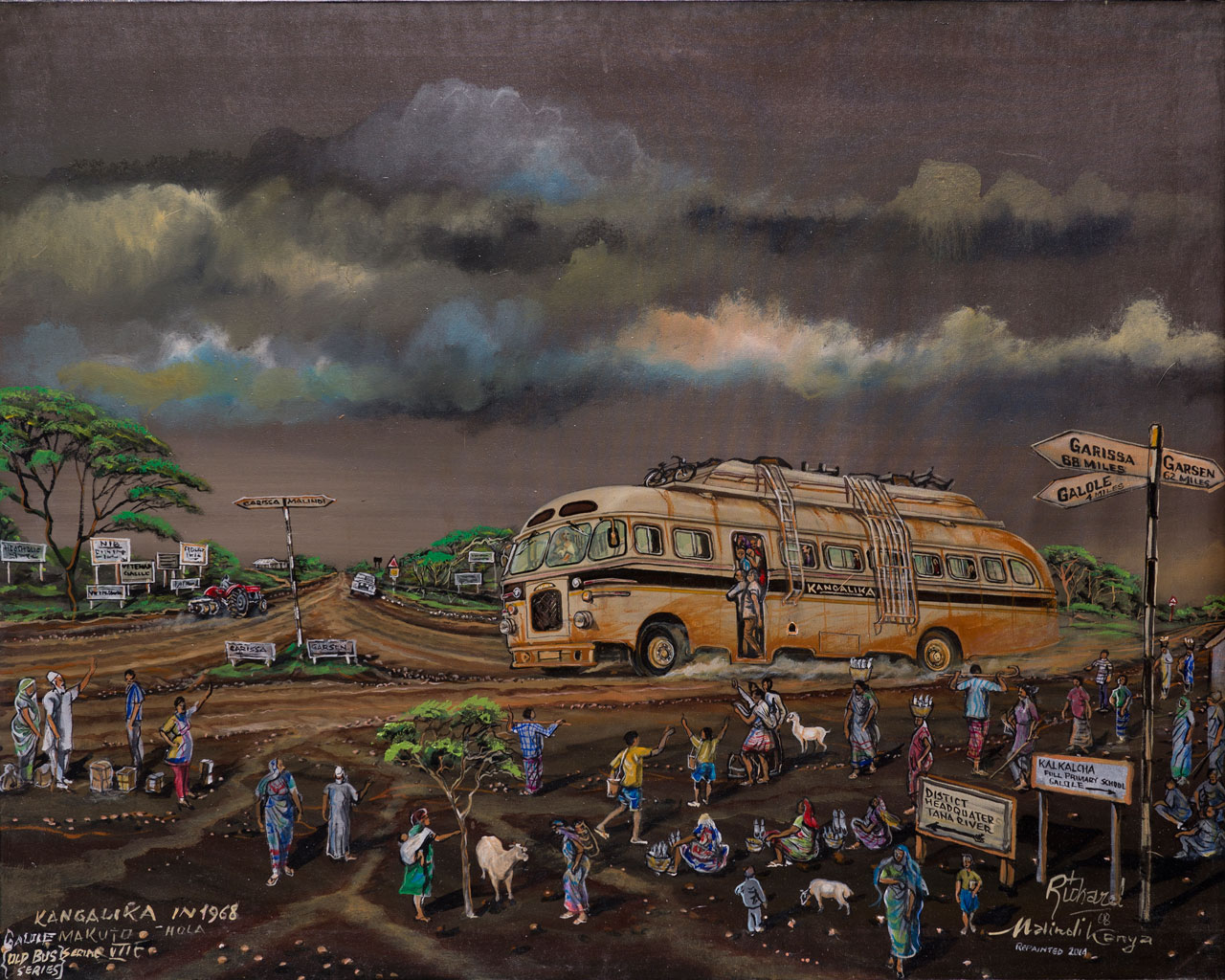 Lot 15 — Richard Onyango, Kangalika in 1968, dated 08, repainted 2014