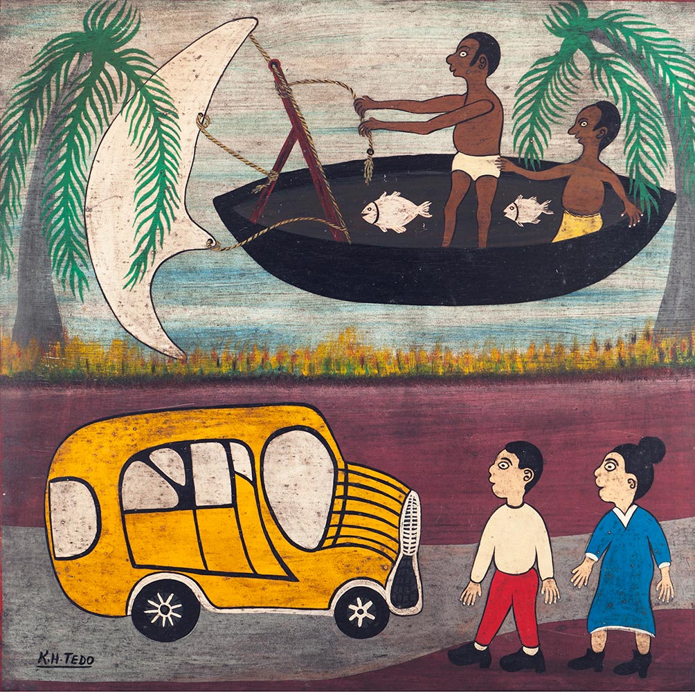 Lot 29 — Tedo Kaspar Henrick, Untitled (Fishermen and Visitors)