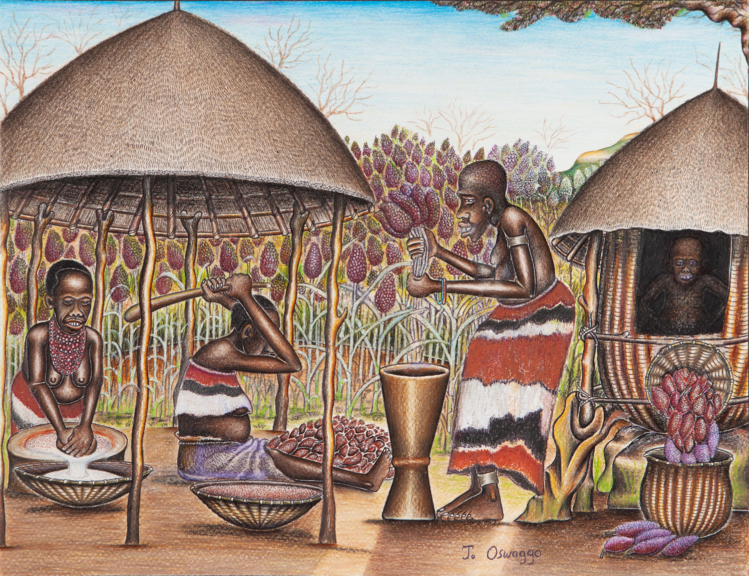 Lot 15 — Joel Oswaggo, Harvesting at New Homestead