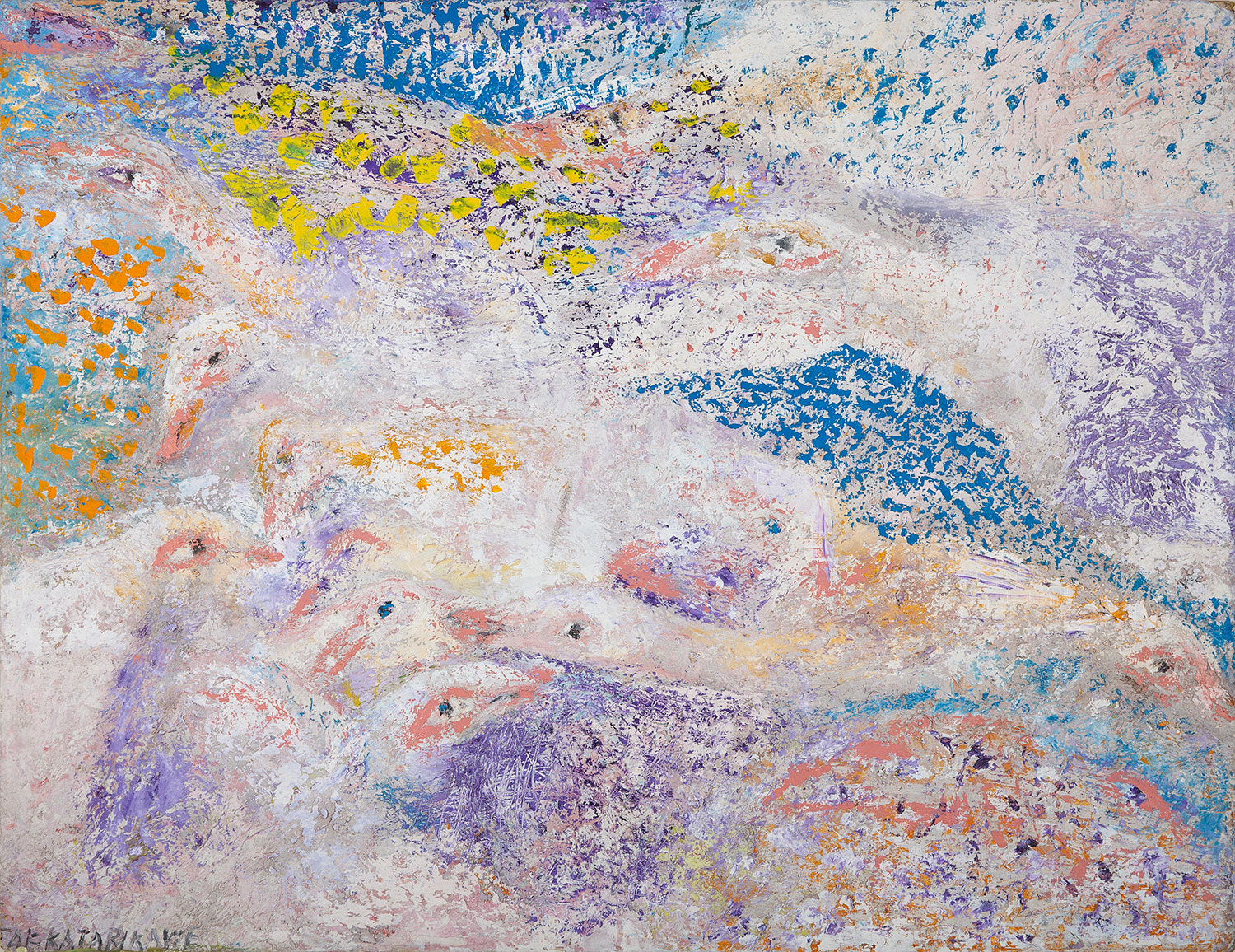 Lot 24 — Jak Katarikawe, Flamingos, circa 2005