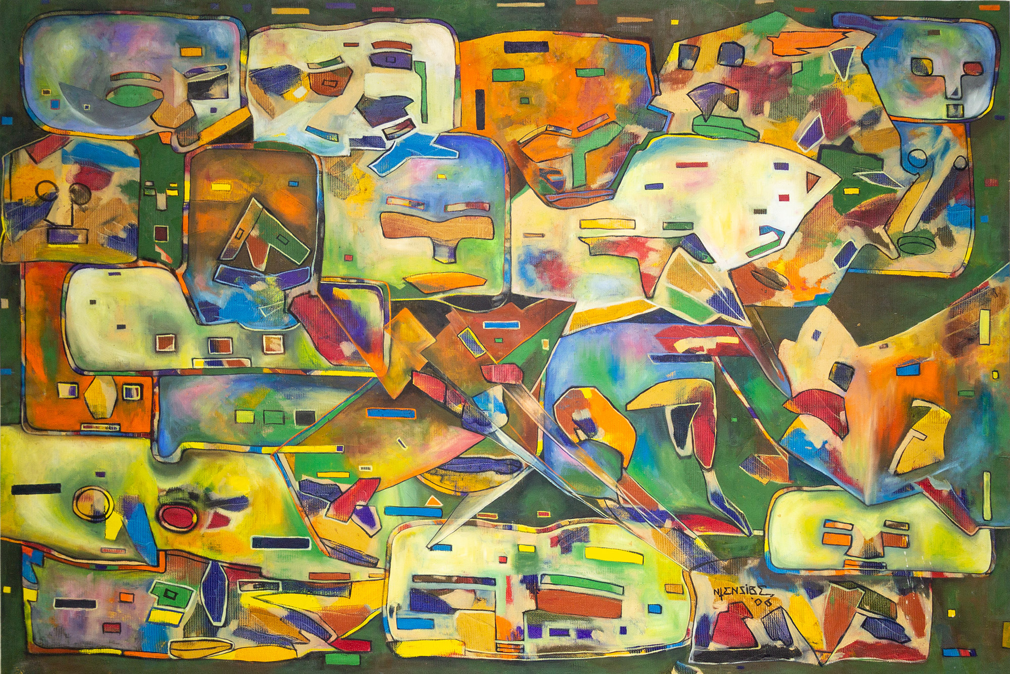 Lot 11 — Joseph Ntensibe, Monument of Masks