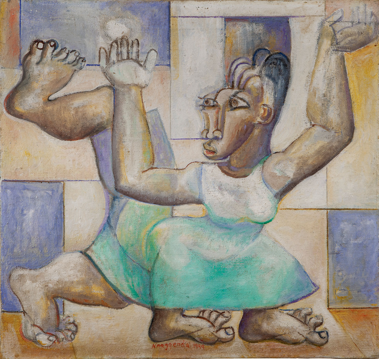 Lot 1 — Francis Nnaggenda, Untitled (Acrobat)