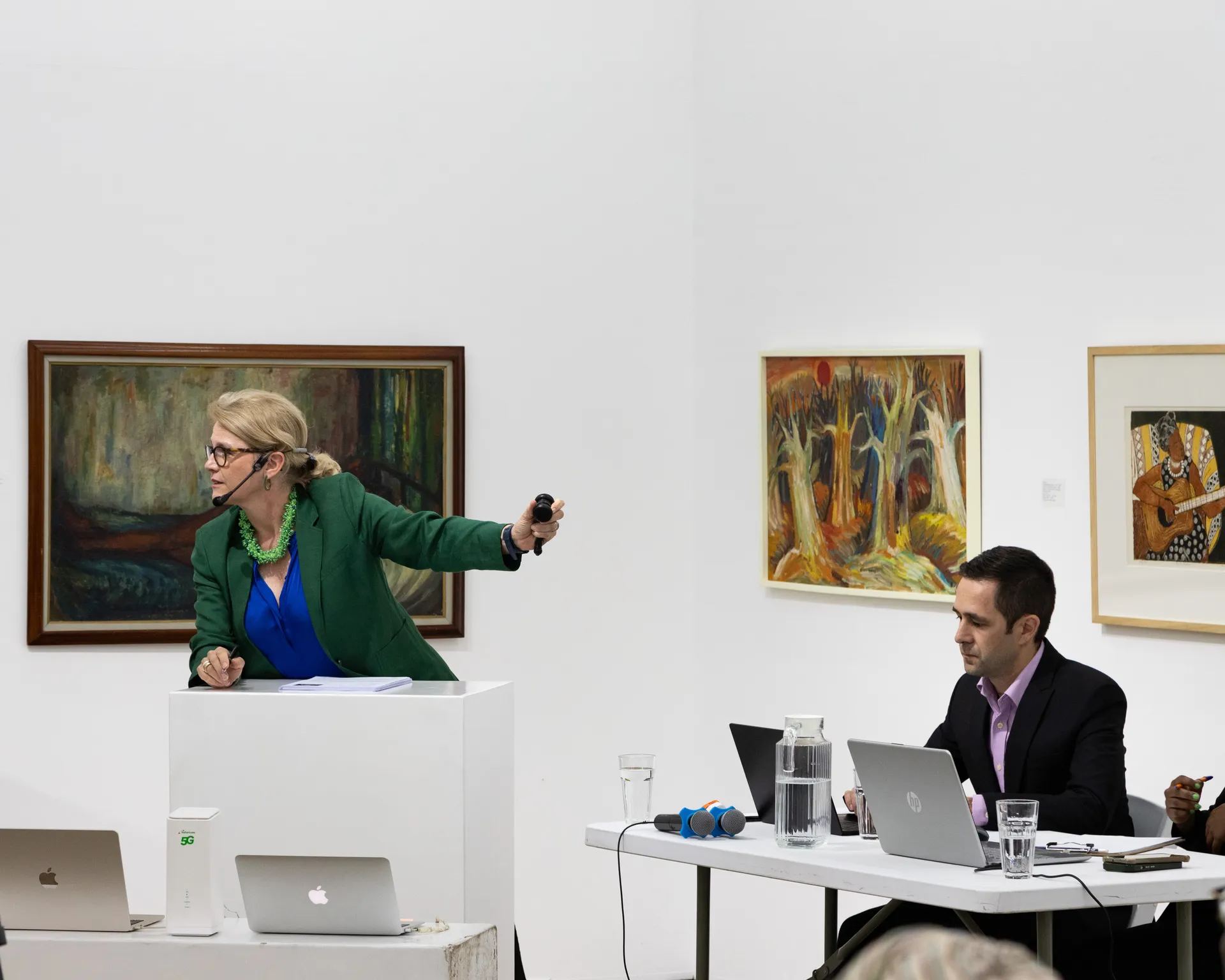 Auctioneer taking bids at Art Auction East Africa 2025