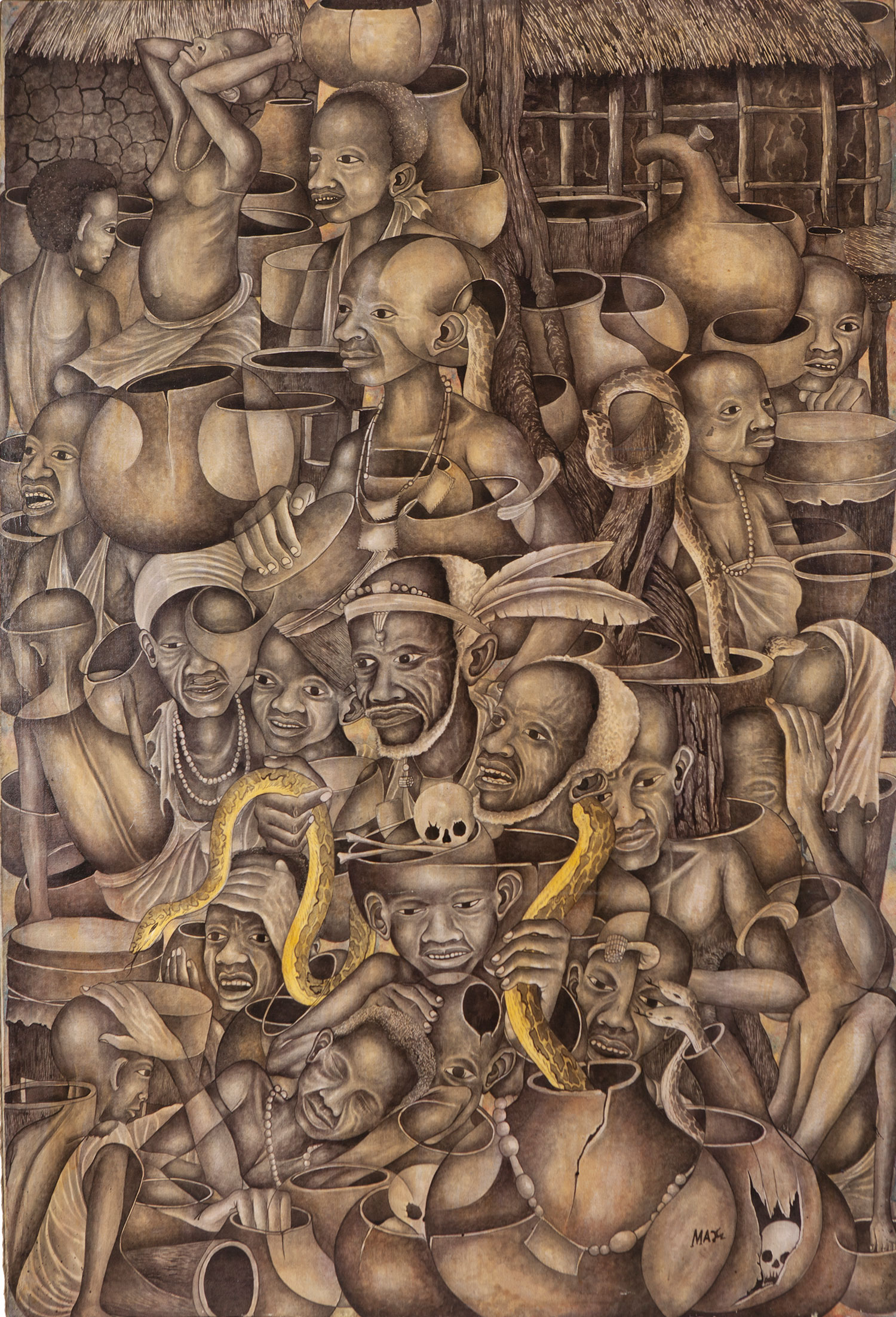 Lot 50 — Max Kamundi, Untitled, circa 1995