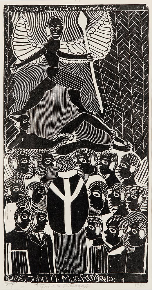 Lot 34 — John Muafangejo, St. Michael Church in Windhoek