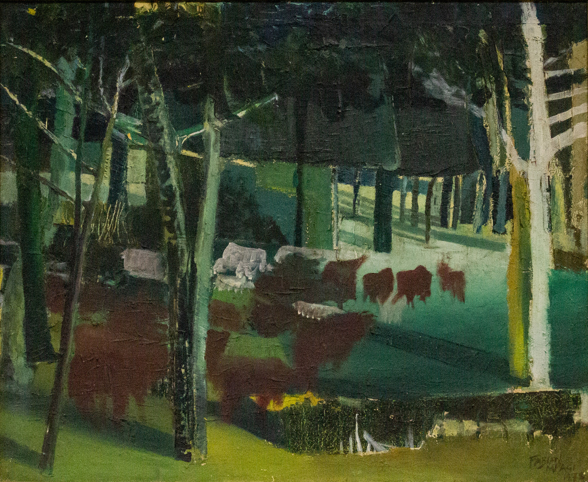 Lot 20 — Fabian Mpagi, Untitled (The Cattle)
