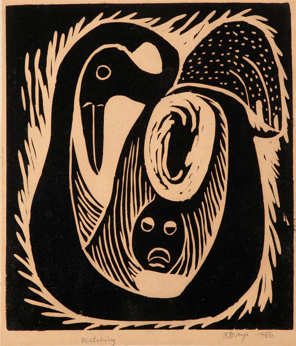 Circle Art Auction, Lot 40 John Dianga, Watching